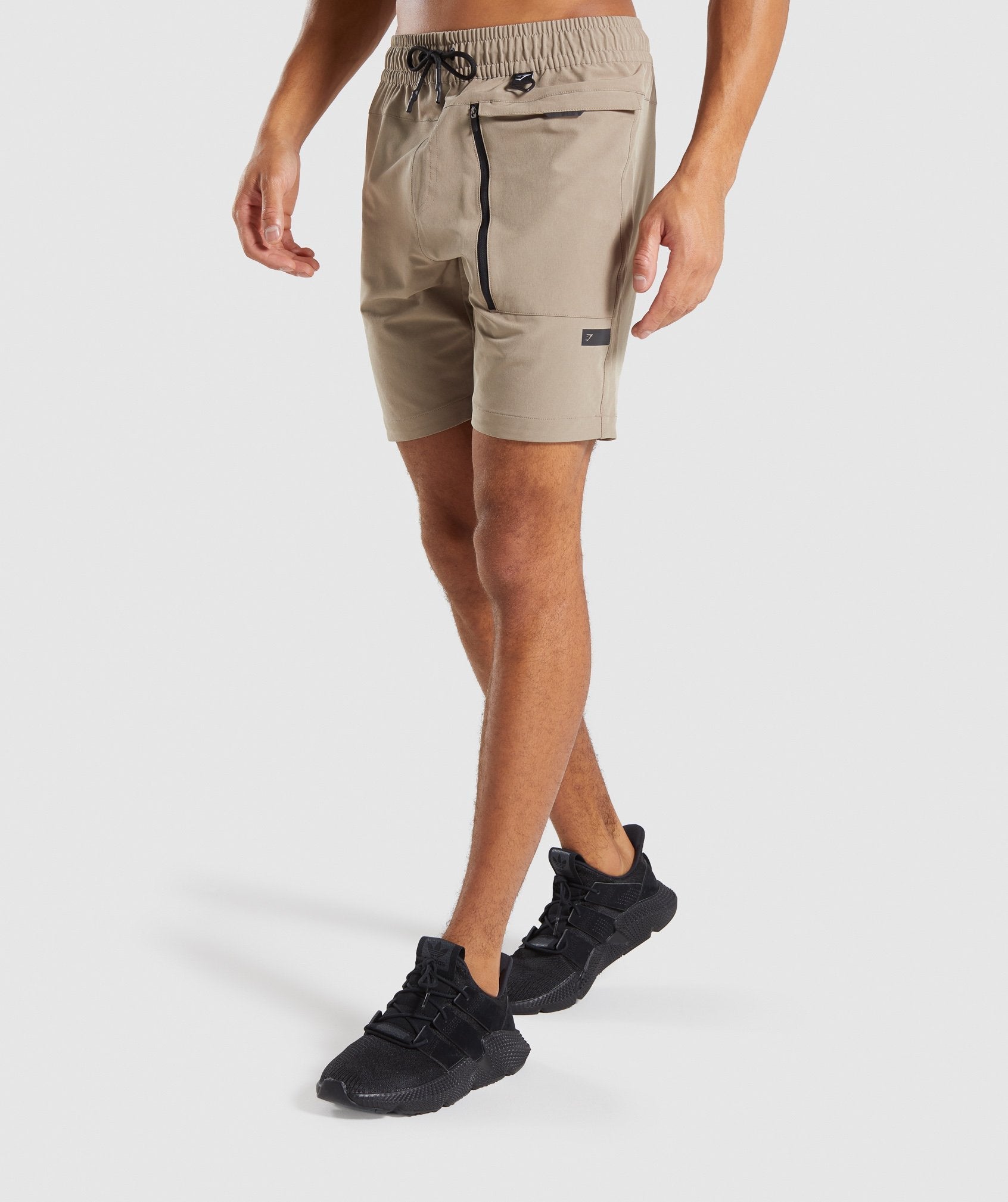 Cargo Tech Shorts in Driftwood Brown - view 1