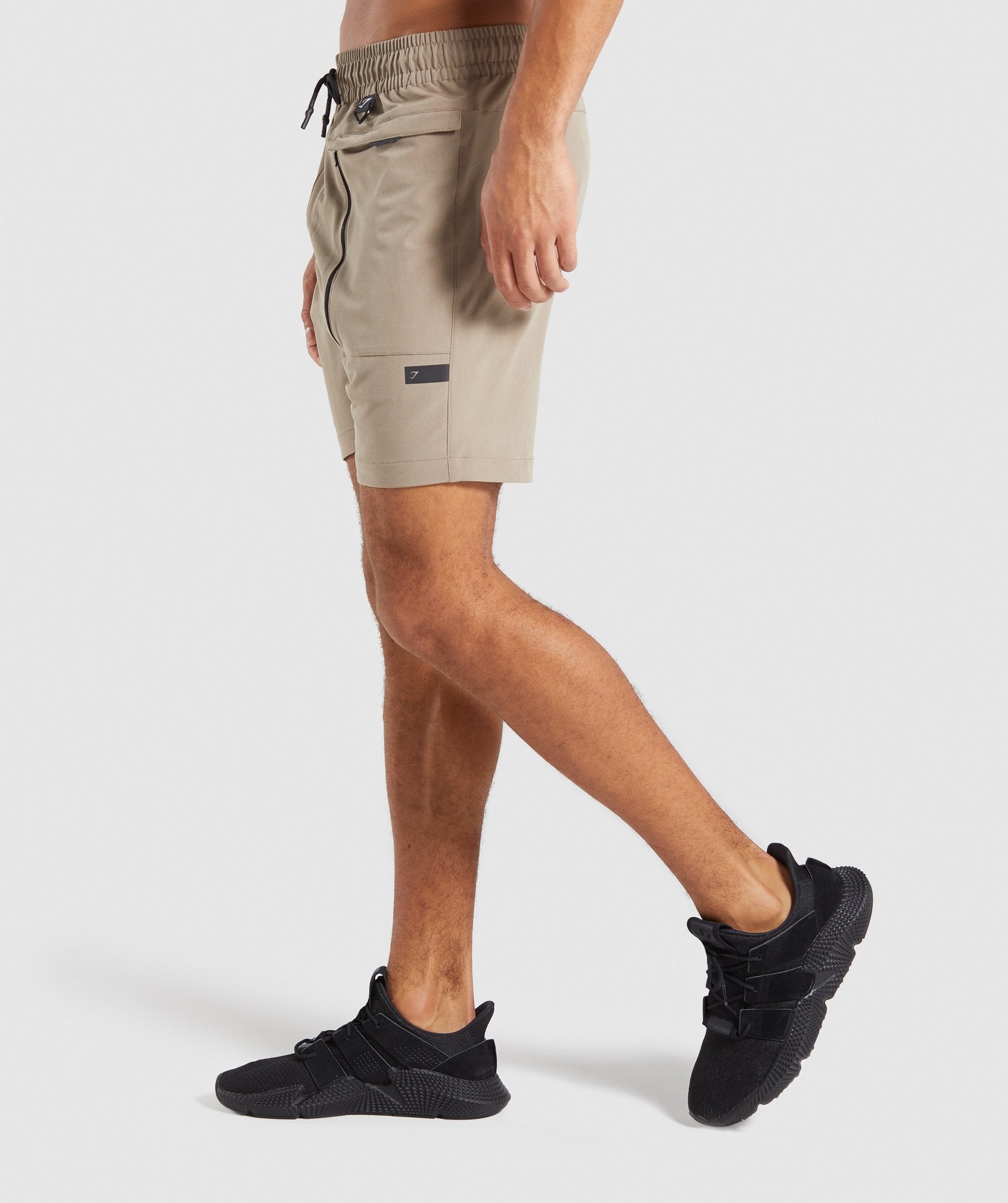 Cargo Tech Shorts in Driftwood Brown - view 2