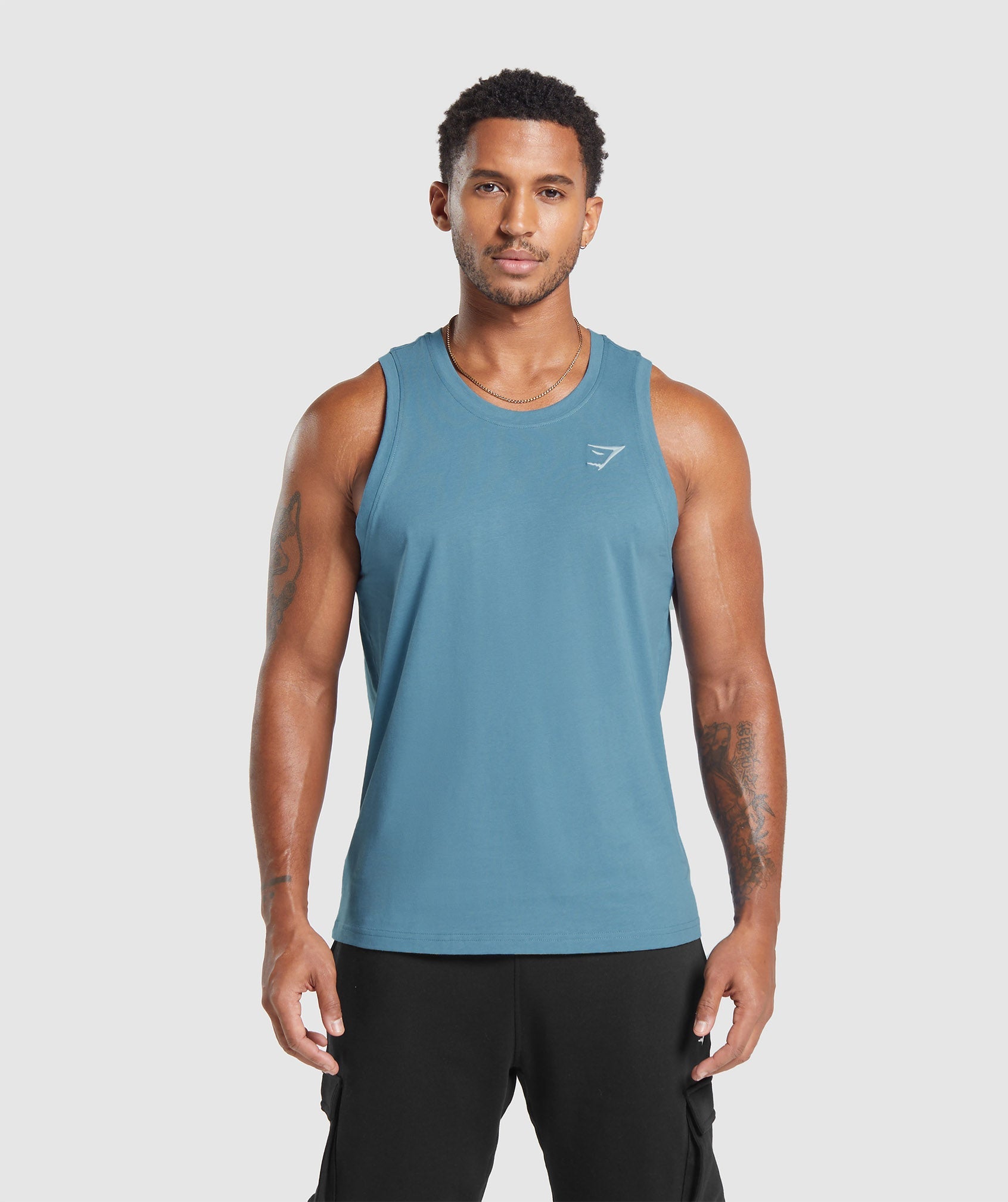 Crest Tank in Faded Blue is niet op voorraad