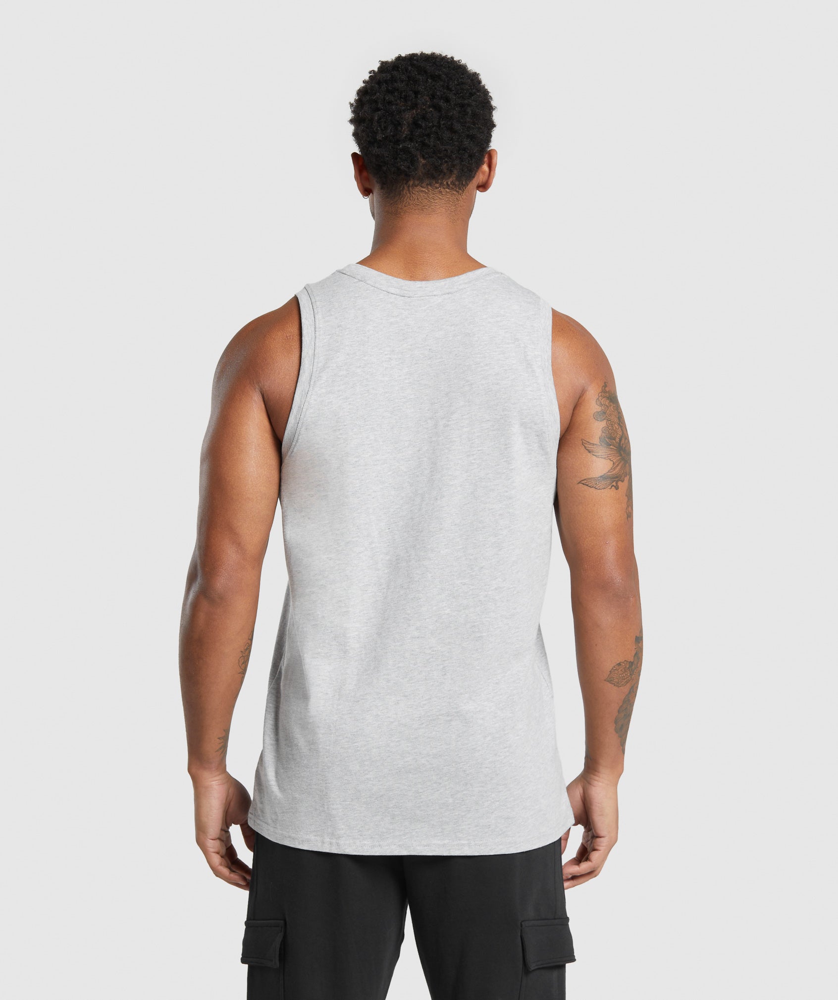 Crest Tank in Light Grey Core Marl - view 2