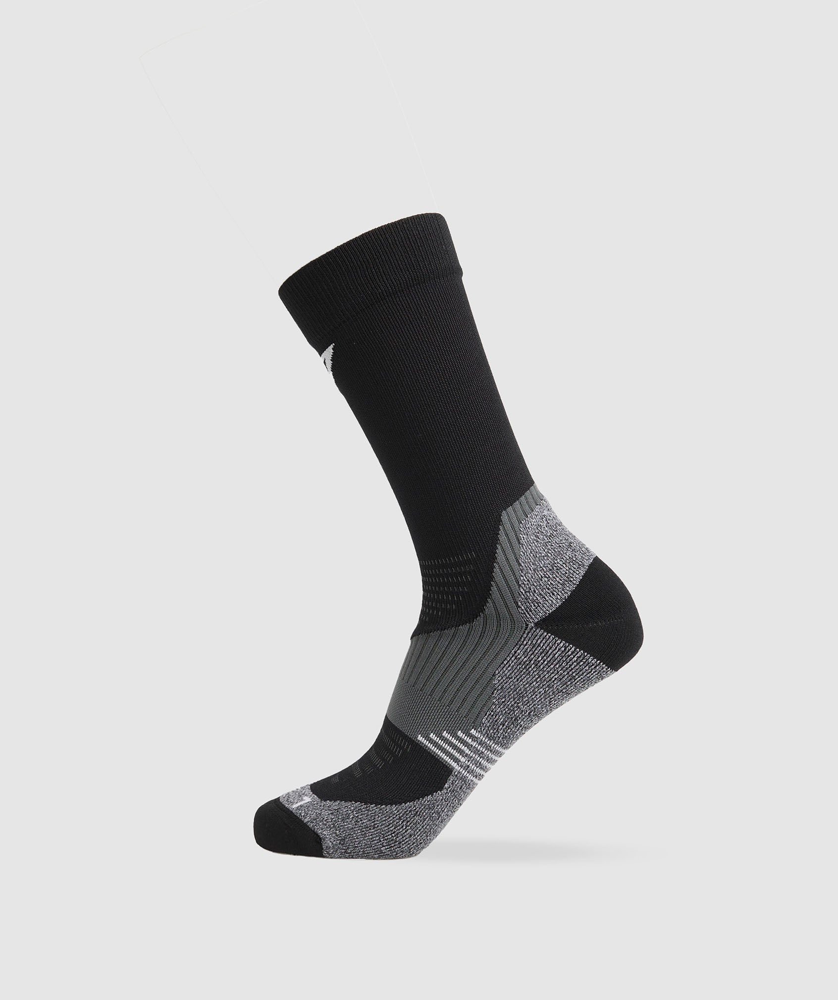 Lightweight Running Crew Socks in Black - view 1