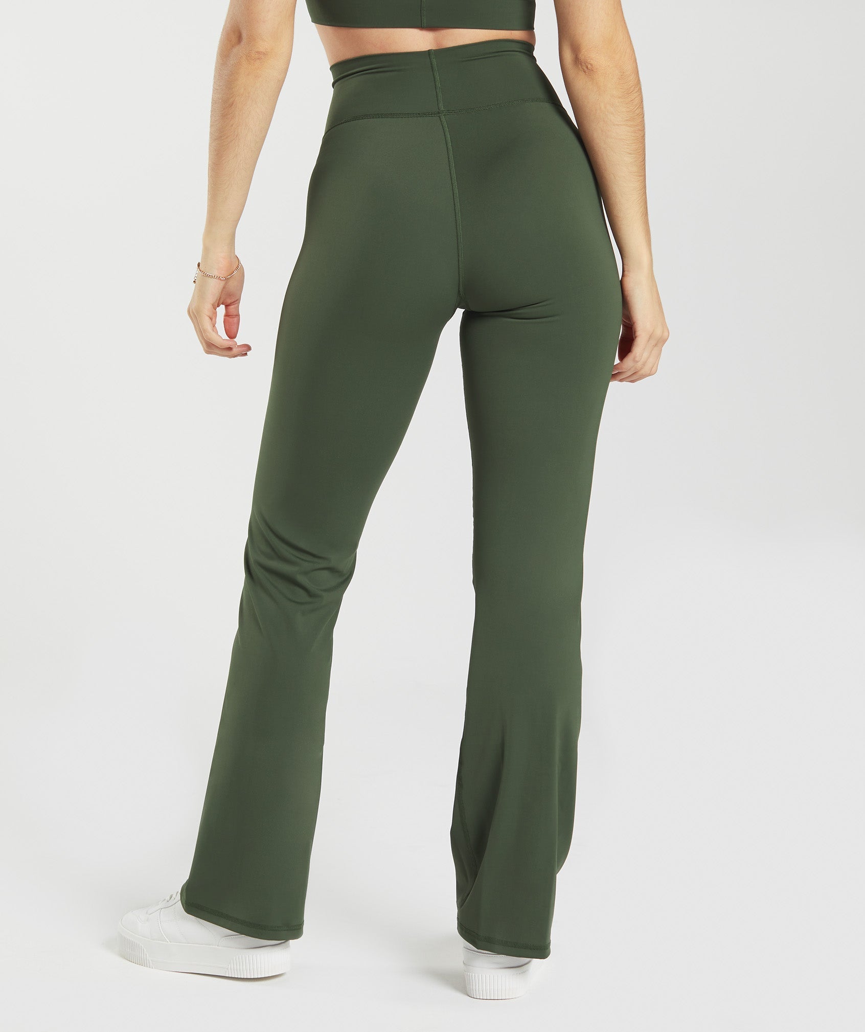 Elevate Flared Leggings in Moss Olive - view 3