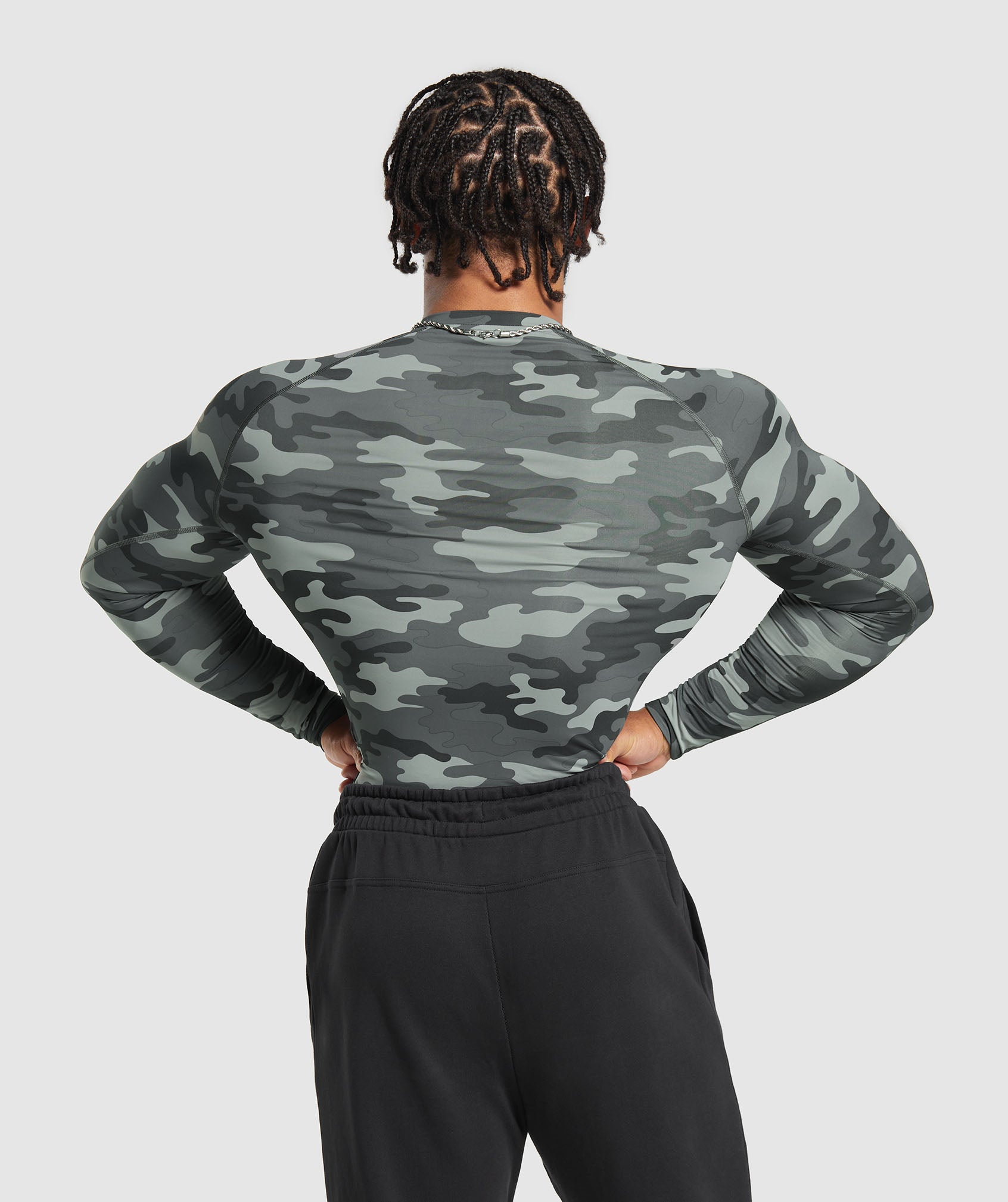 Element Baselayer Long Sleeve Top in Grey Print