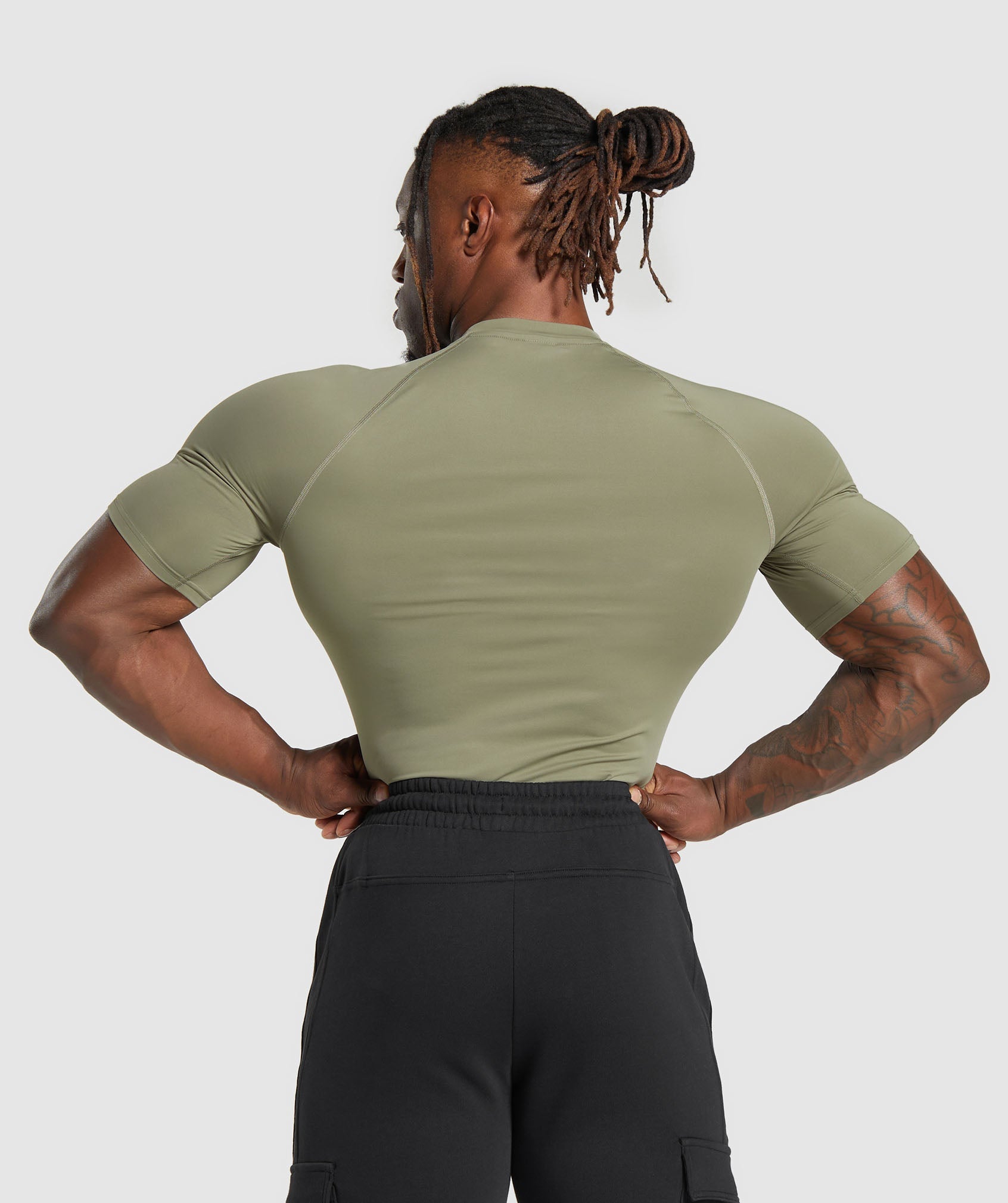 Element Baselayer T-Shirt in Utility Green - view 2