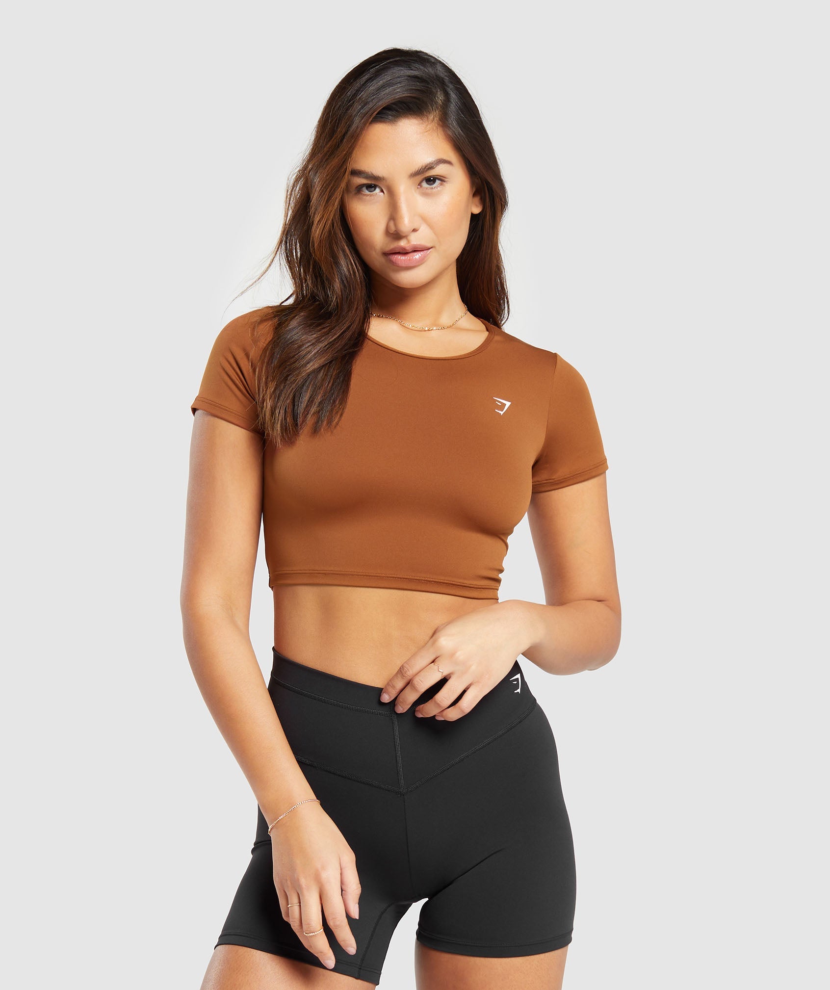 Everyday Cap Sleeve T-Shirt in Copper Brown