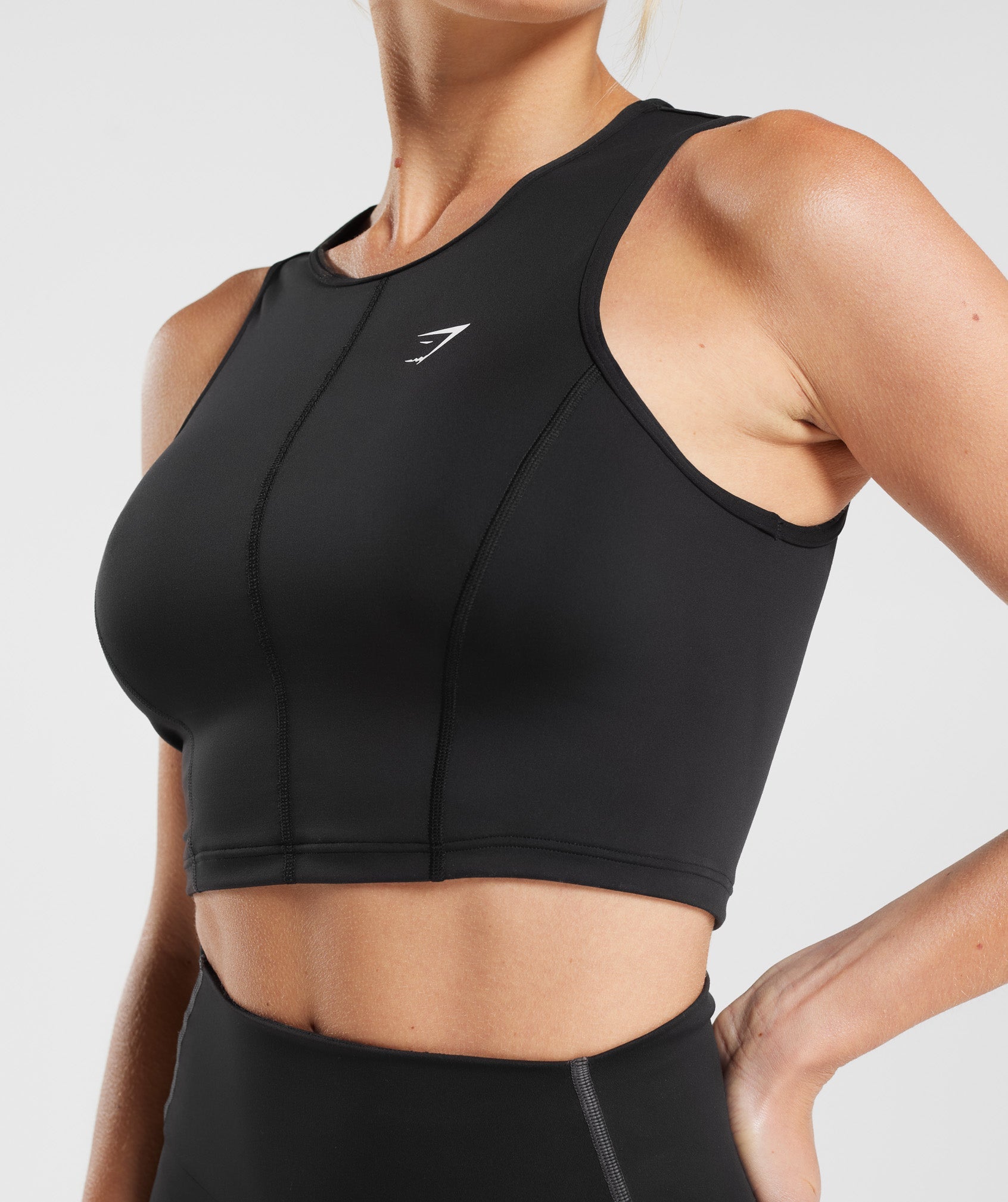 Everyday Contour Racer Tank in Black - view 5