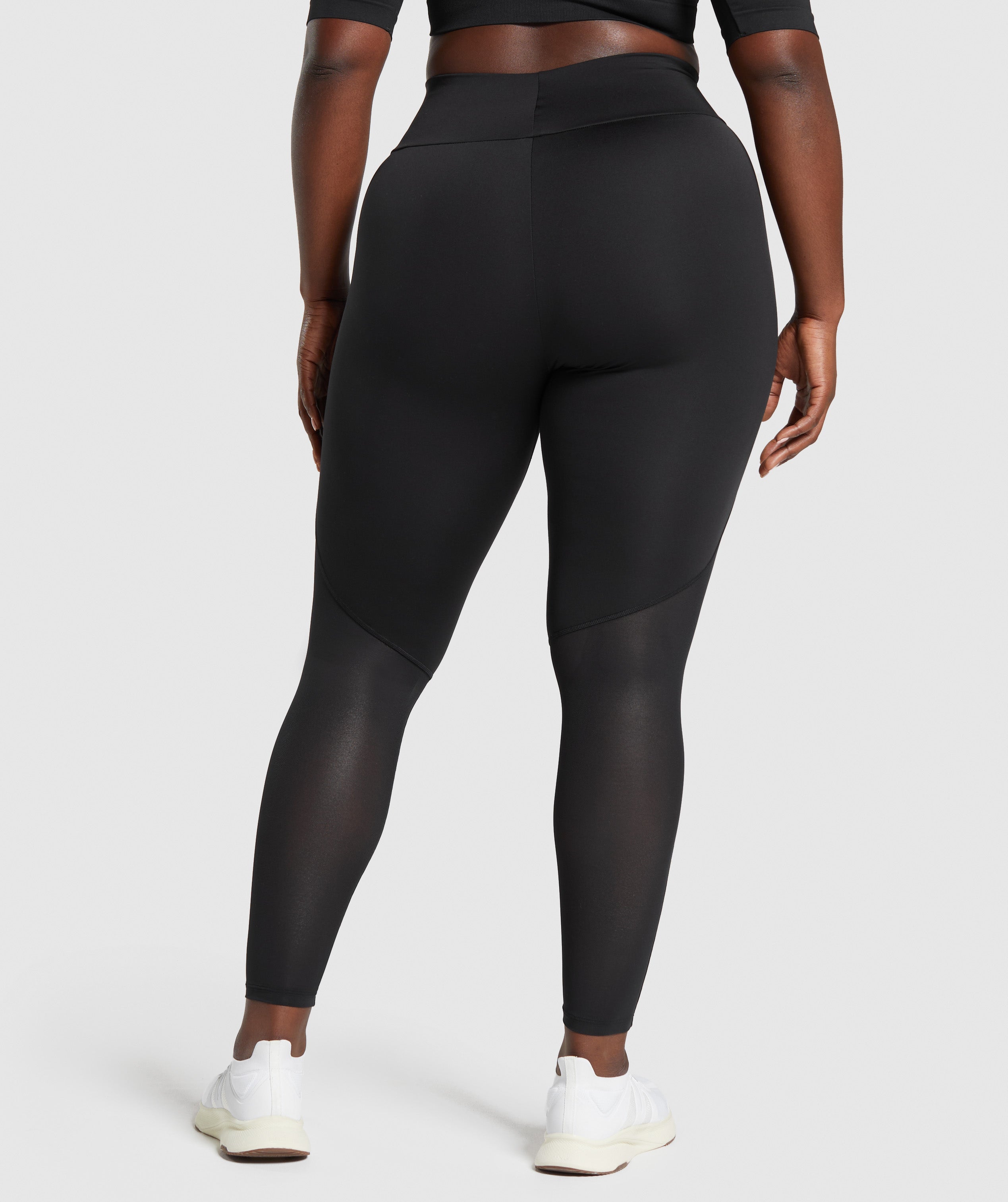 Everyday Mesh Legging in Black - view 5