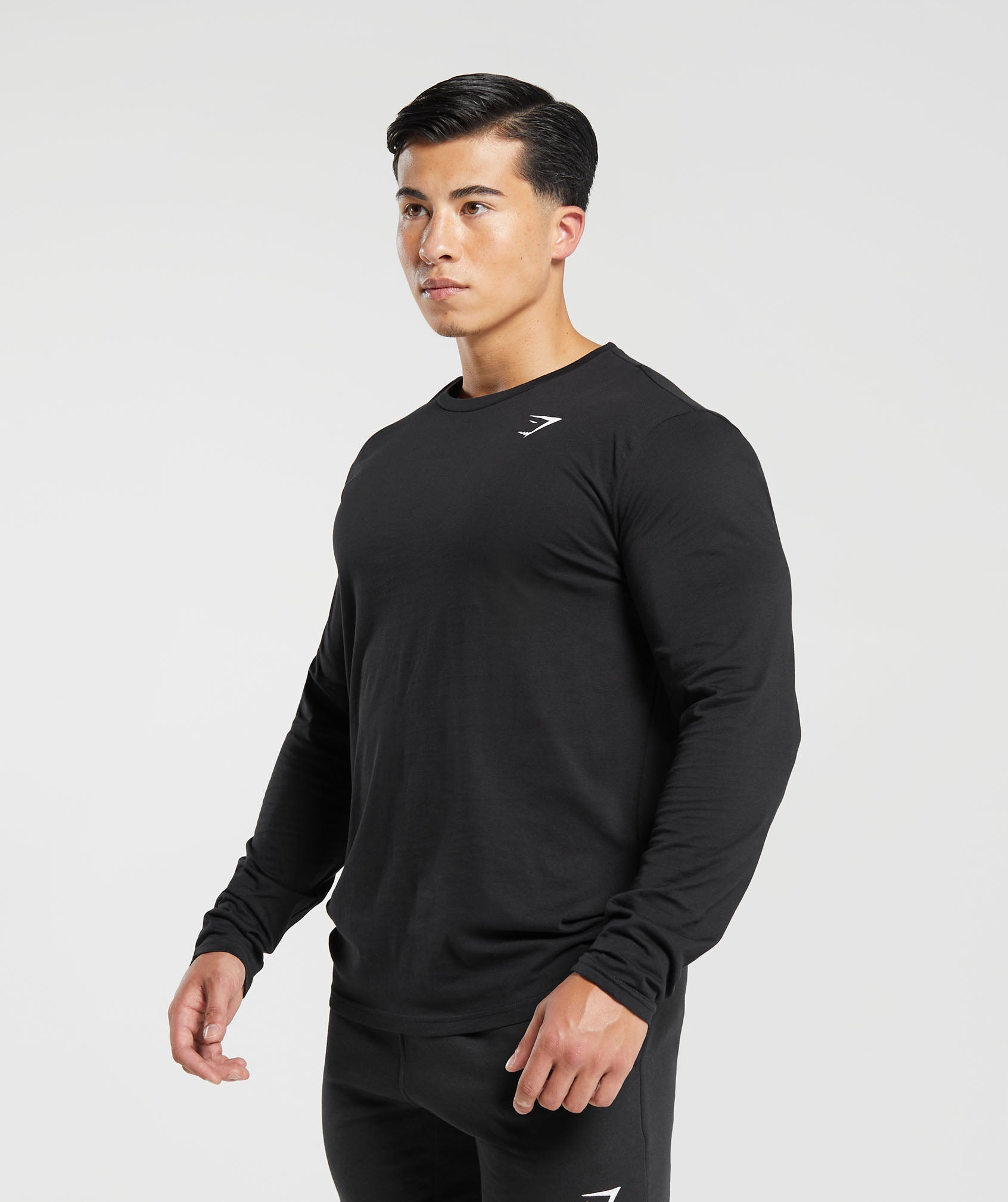 Lifting Club Long Sleeve T-Shirt in Black - view 3