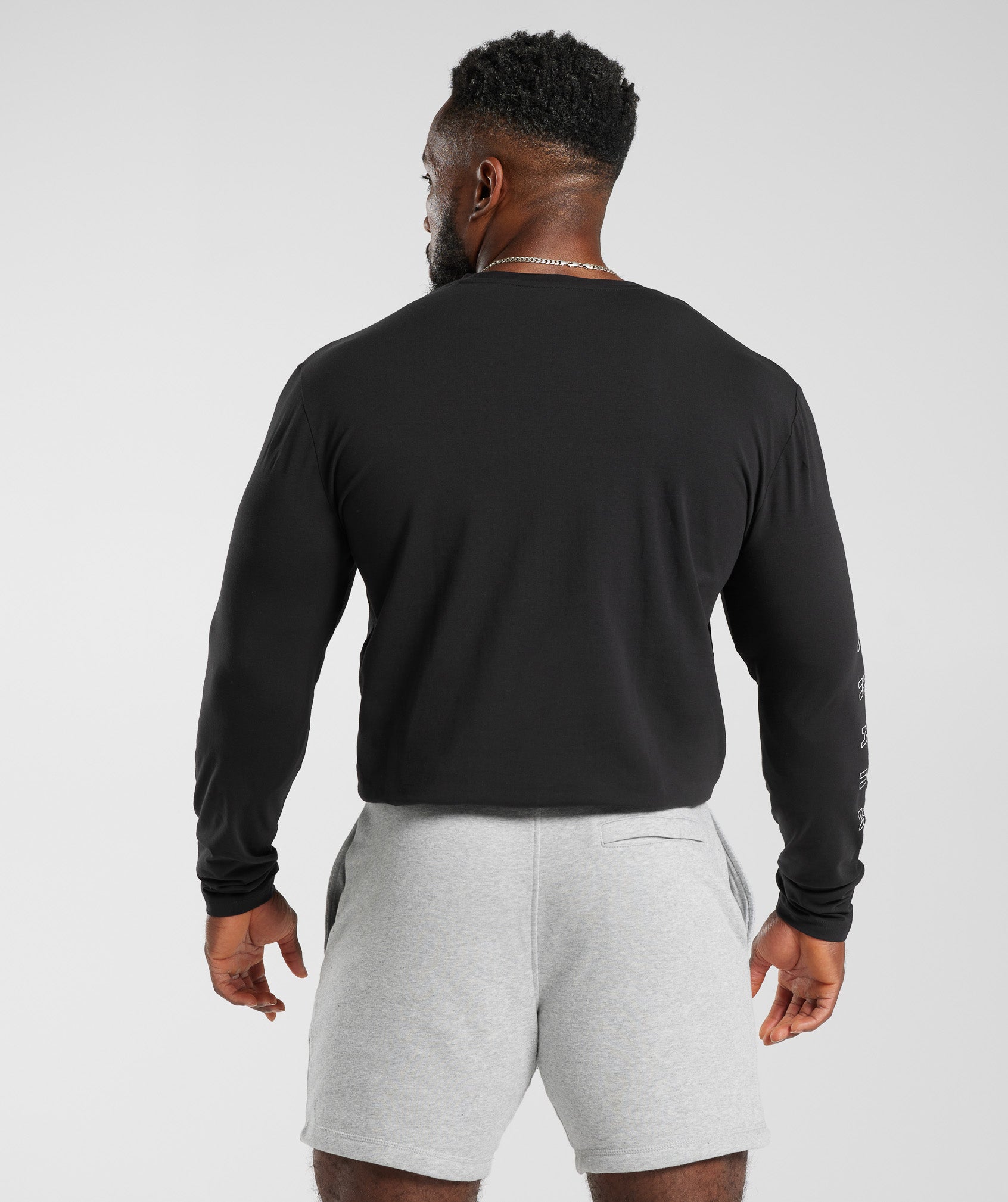 Core Long Sleeve T-Shirt in Black - view 2