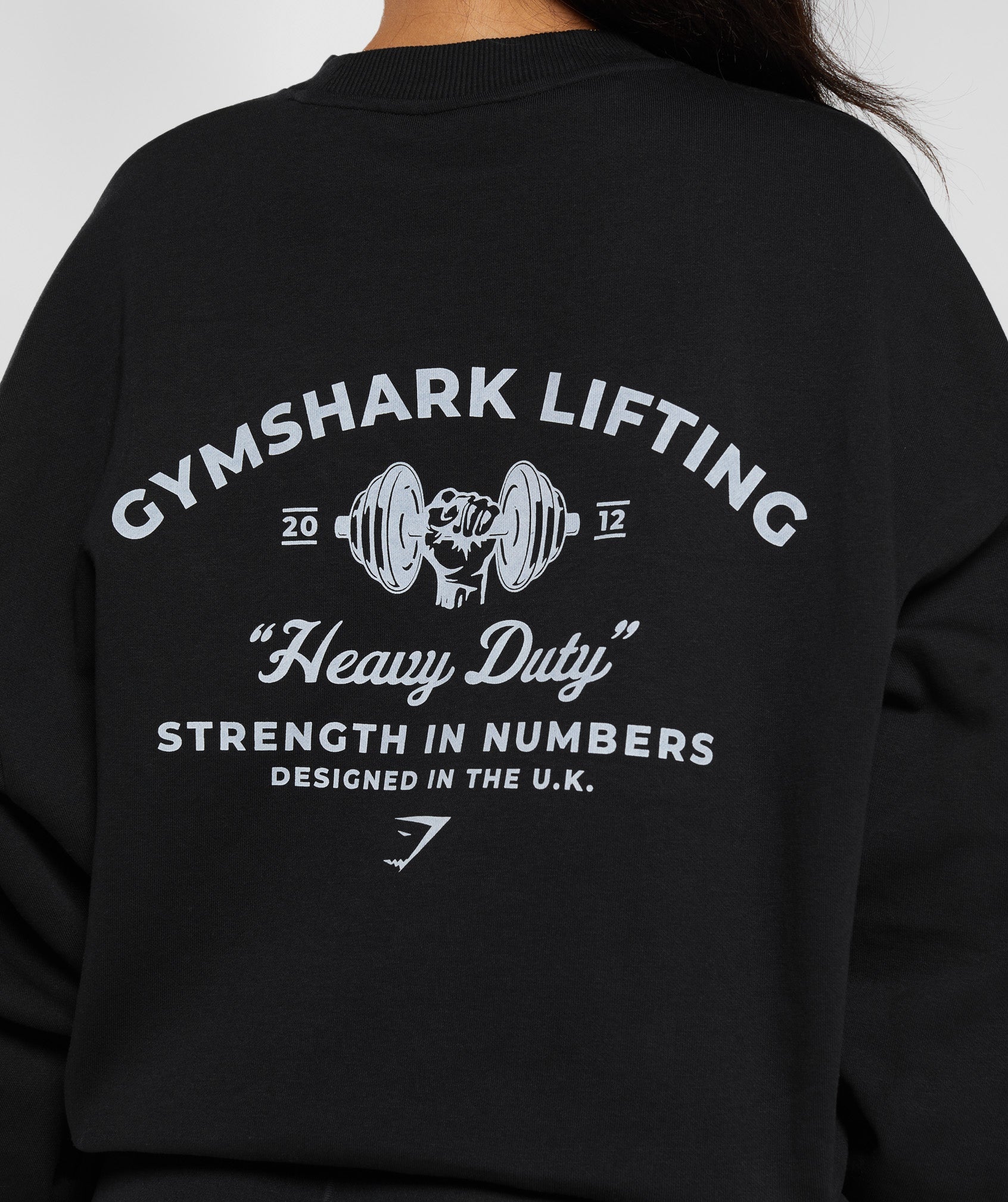 Heavy Duty Oversized Sweatshirt in Black - view 5