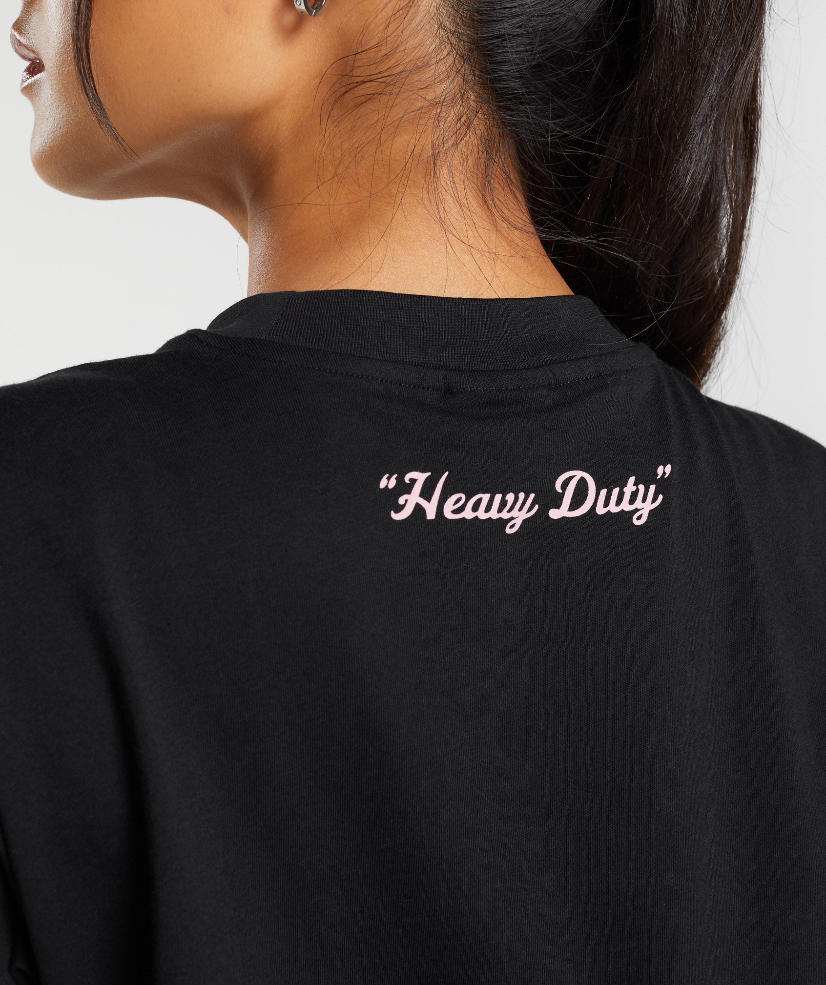 Heavy Duty Oversized T-Shirt in Black - view 3