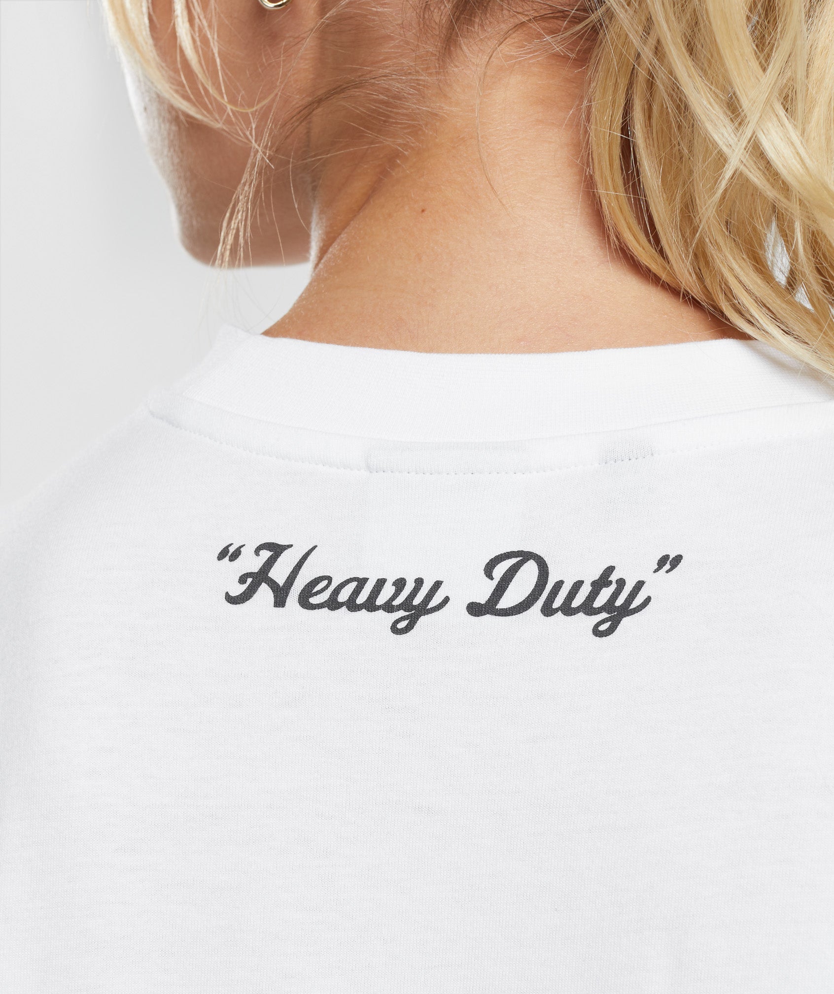 Heavy Duty Oversized T-Shirt in White - view 5
