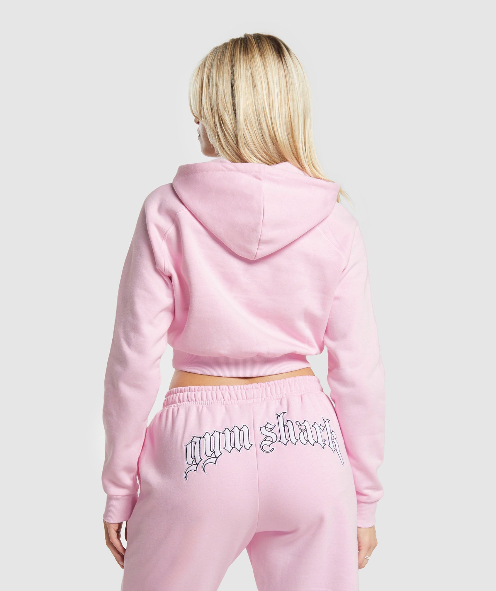 Heavy Flex Cropped Hoodie in Dolly Pink - view 2