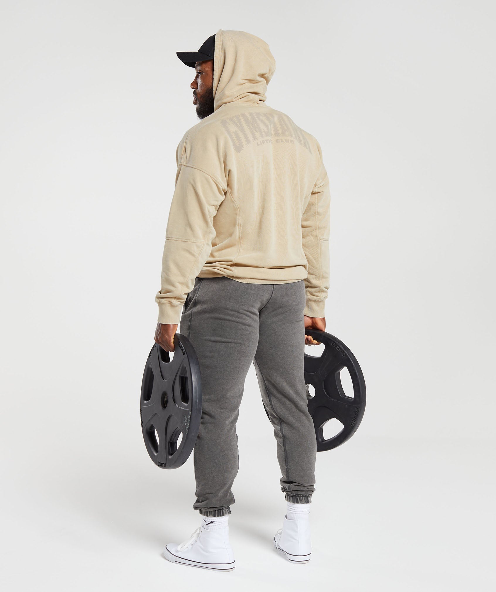 Heritage Washed Hoodie in Desert Beige - view 4