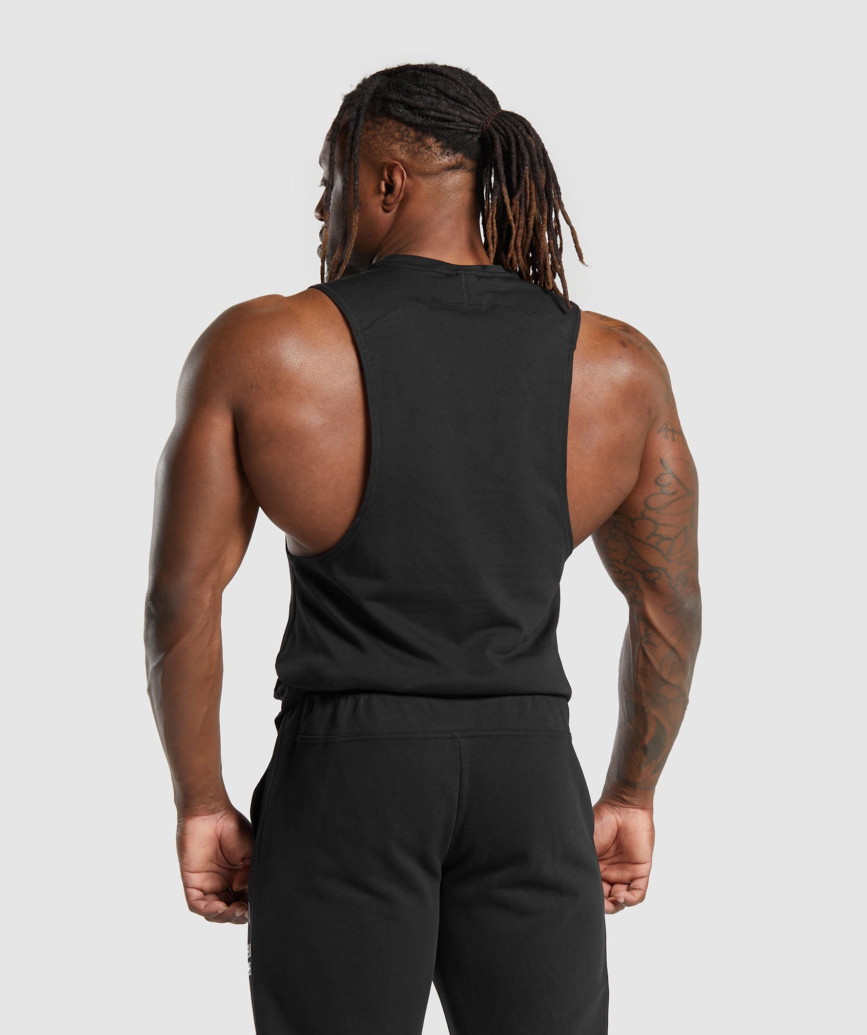 Impact Drop Arm Tank in Black - view 2