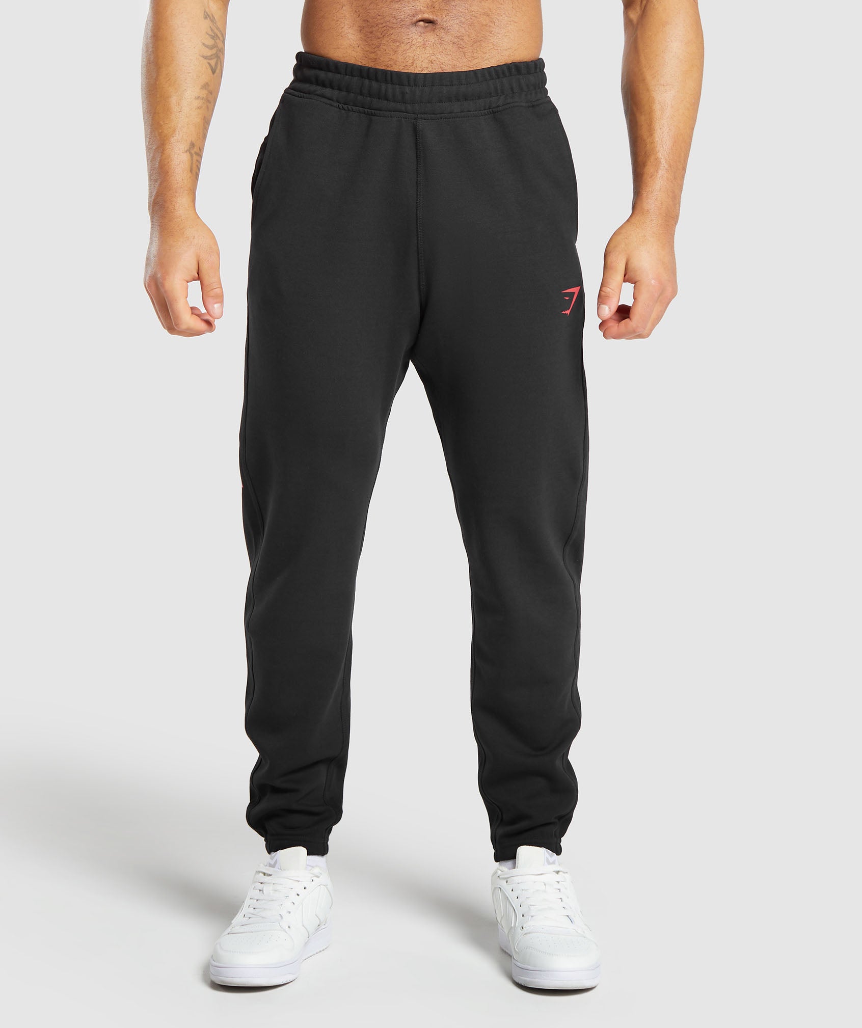 Impact Joggers in Black/Vivid Red - view 2