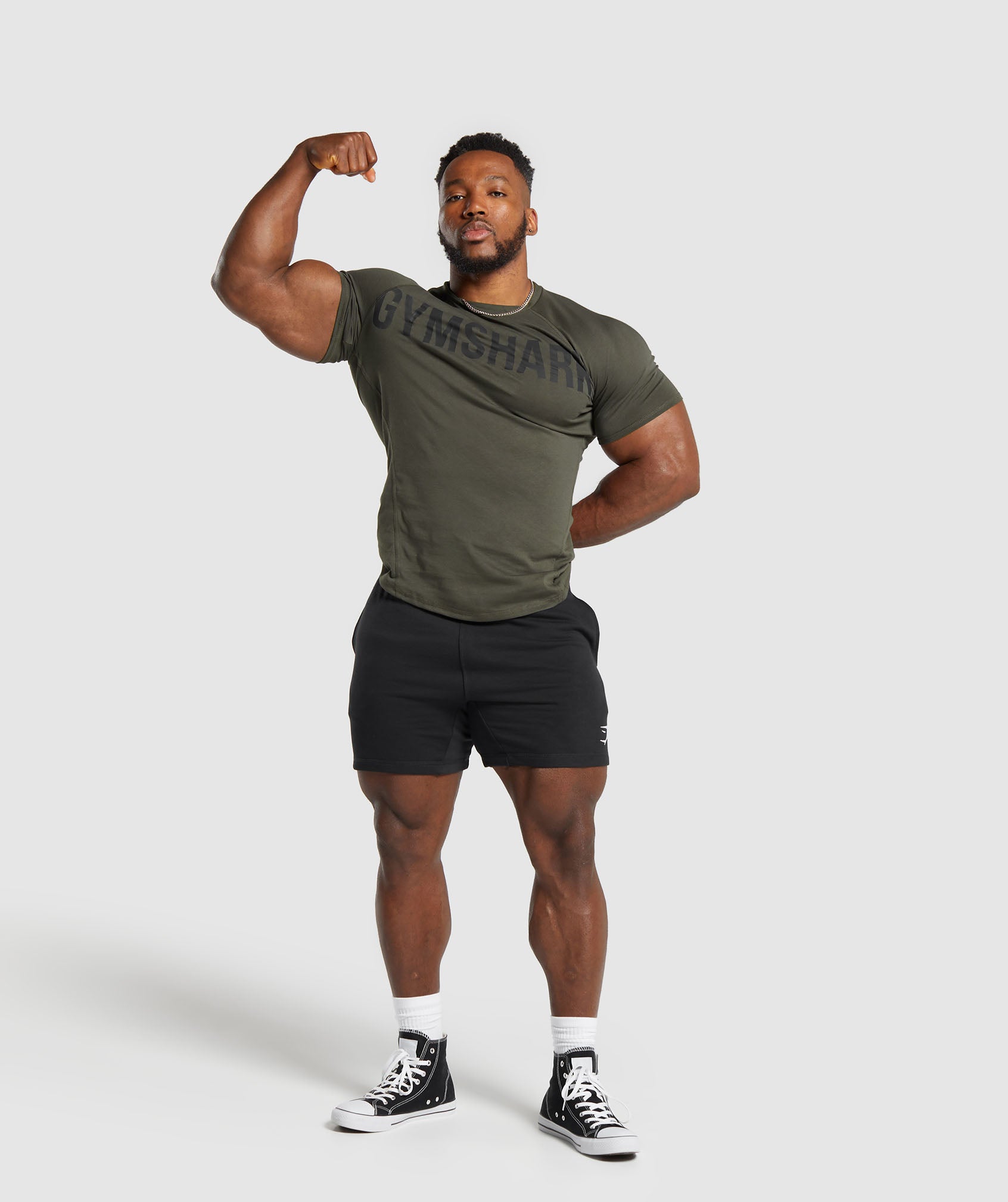 Impact Muscle T-Shirt in Strength Green - view 4