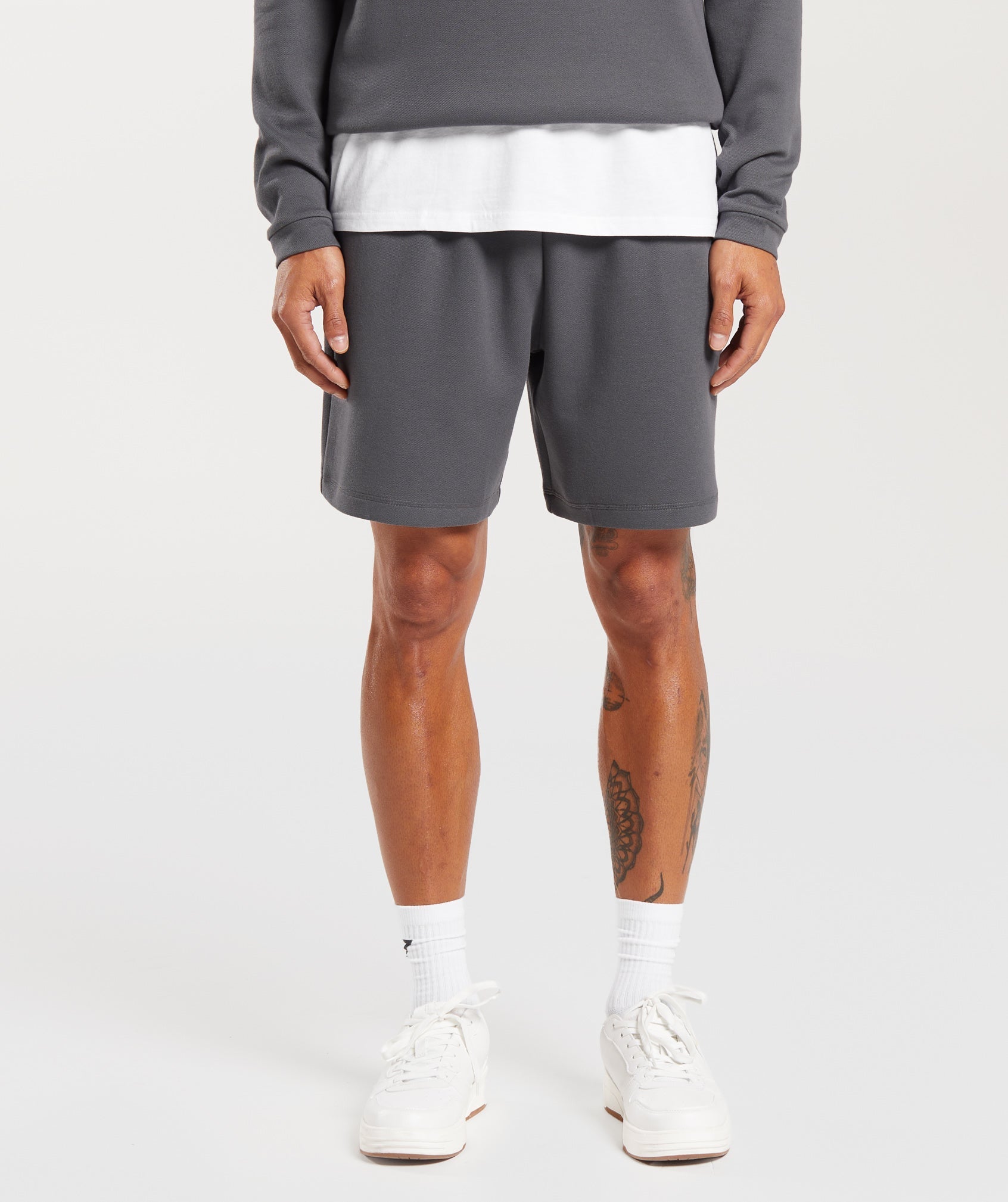 Knit Shorts in Silhouette Grey - view 1