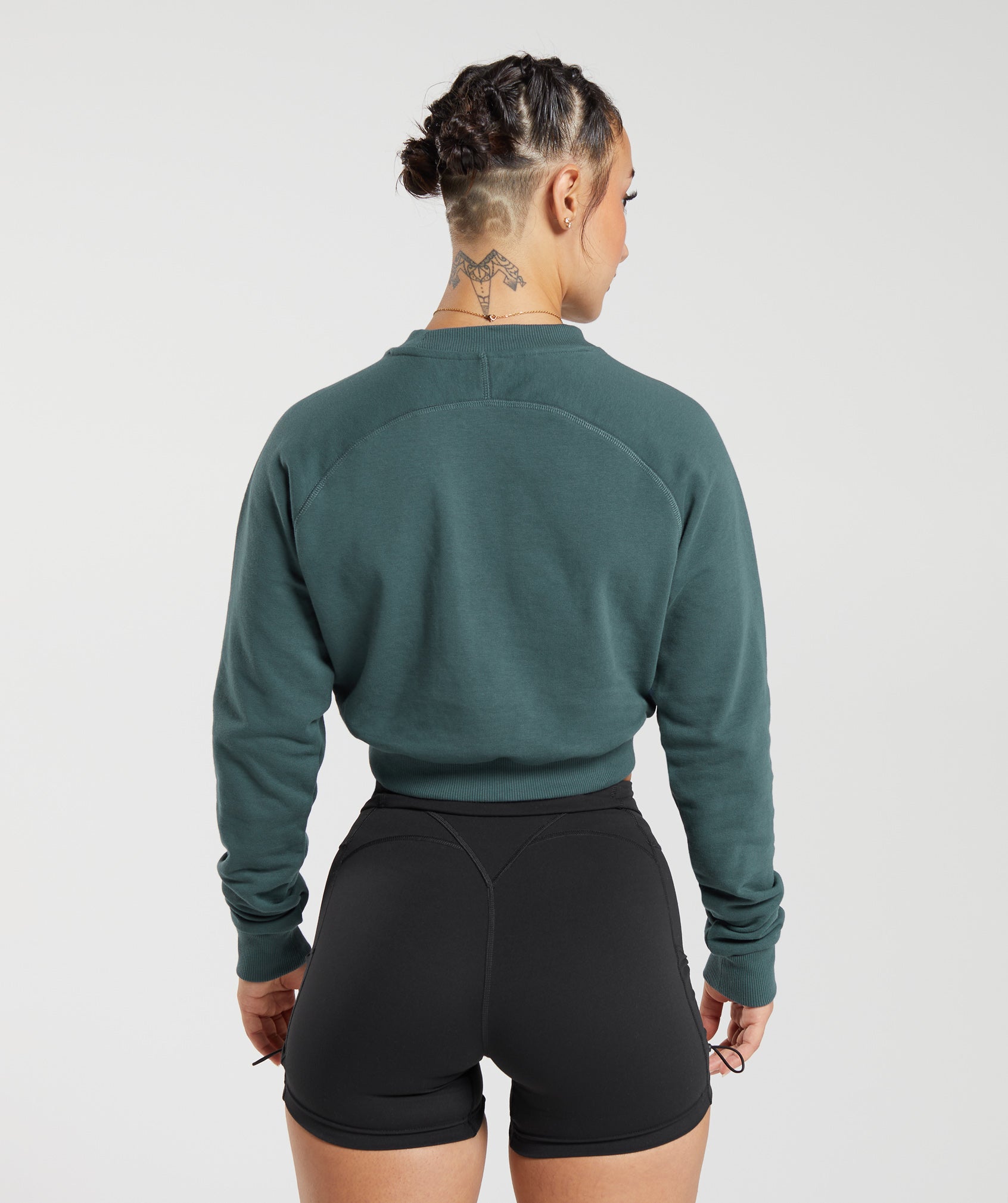 Lifting Graphic Cropped Sweatshirt