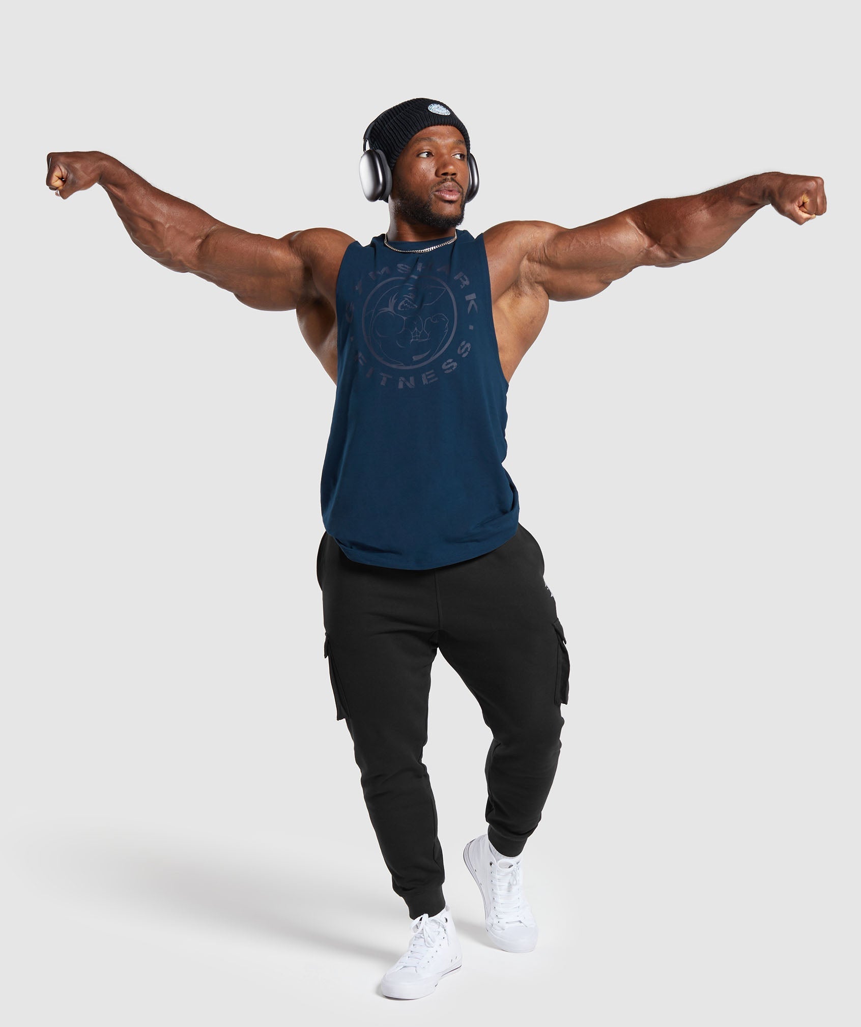 Legacy Drop Arm Tank in Navy - view 4