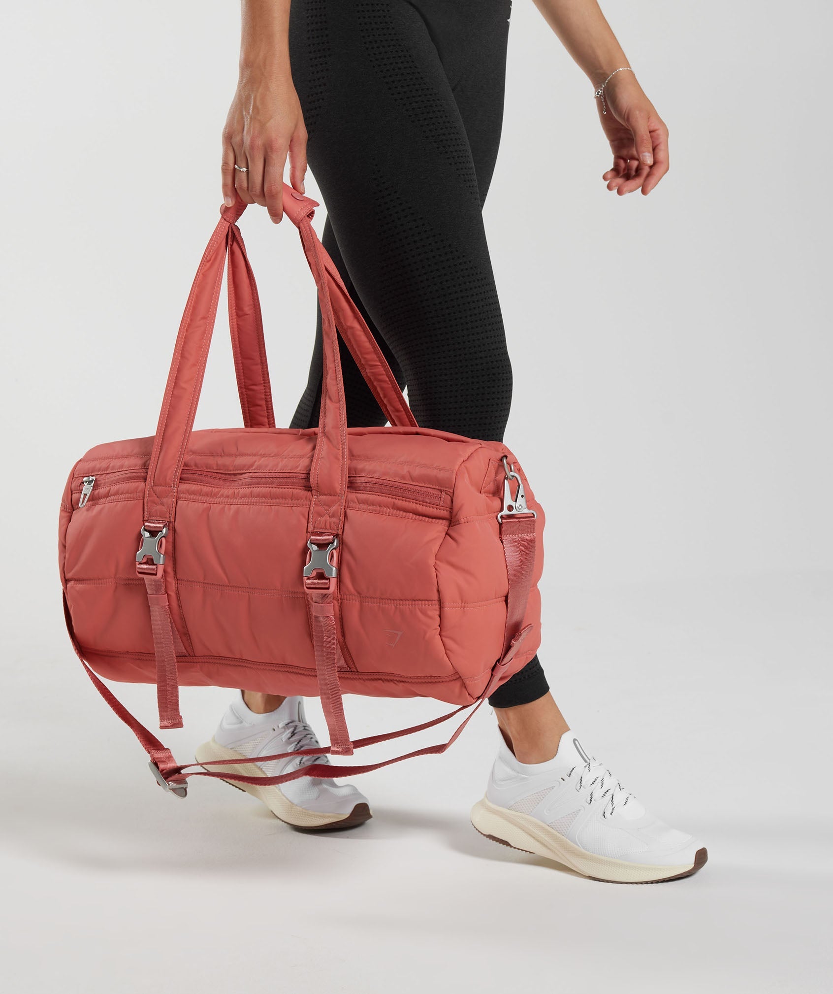 Premium Lifestyle Barrel Bag in Terracotta Pink