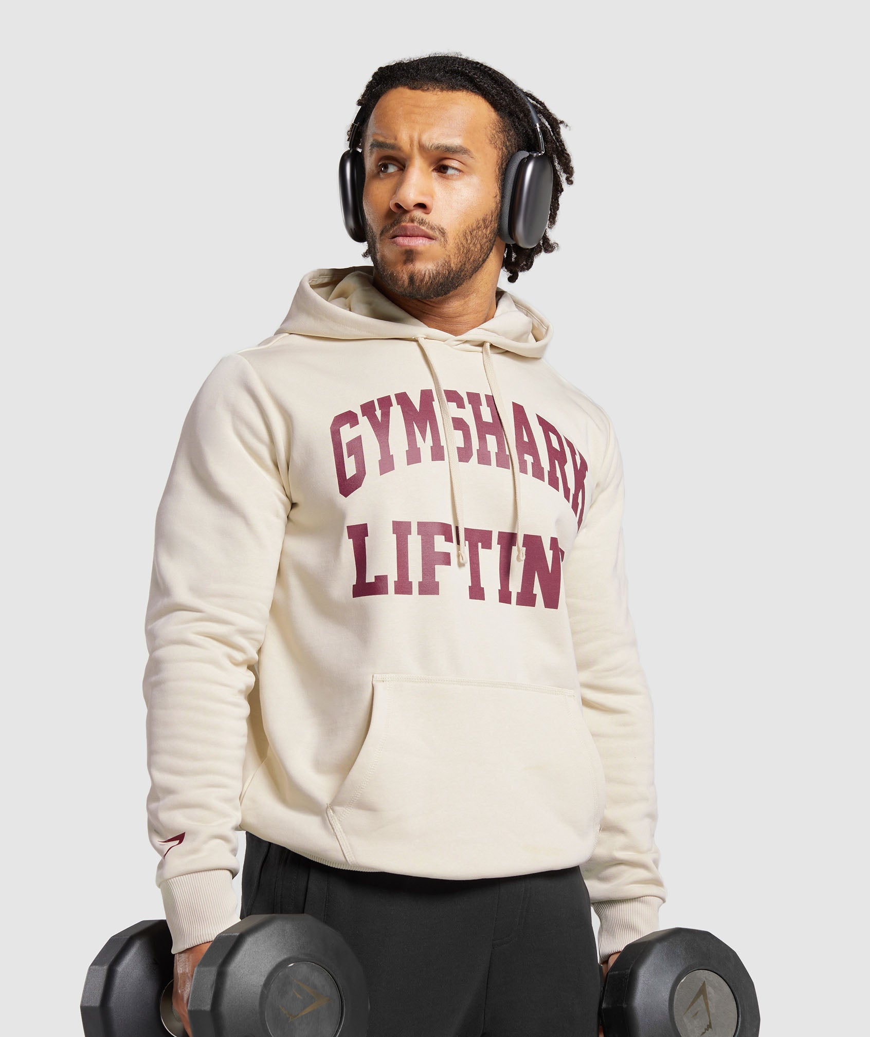 Lifting Club Hoodie in Ecru White - view 7