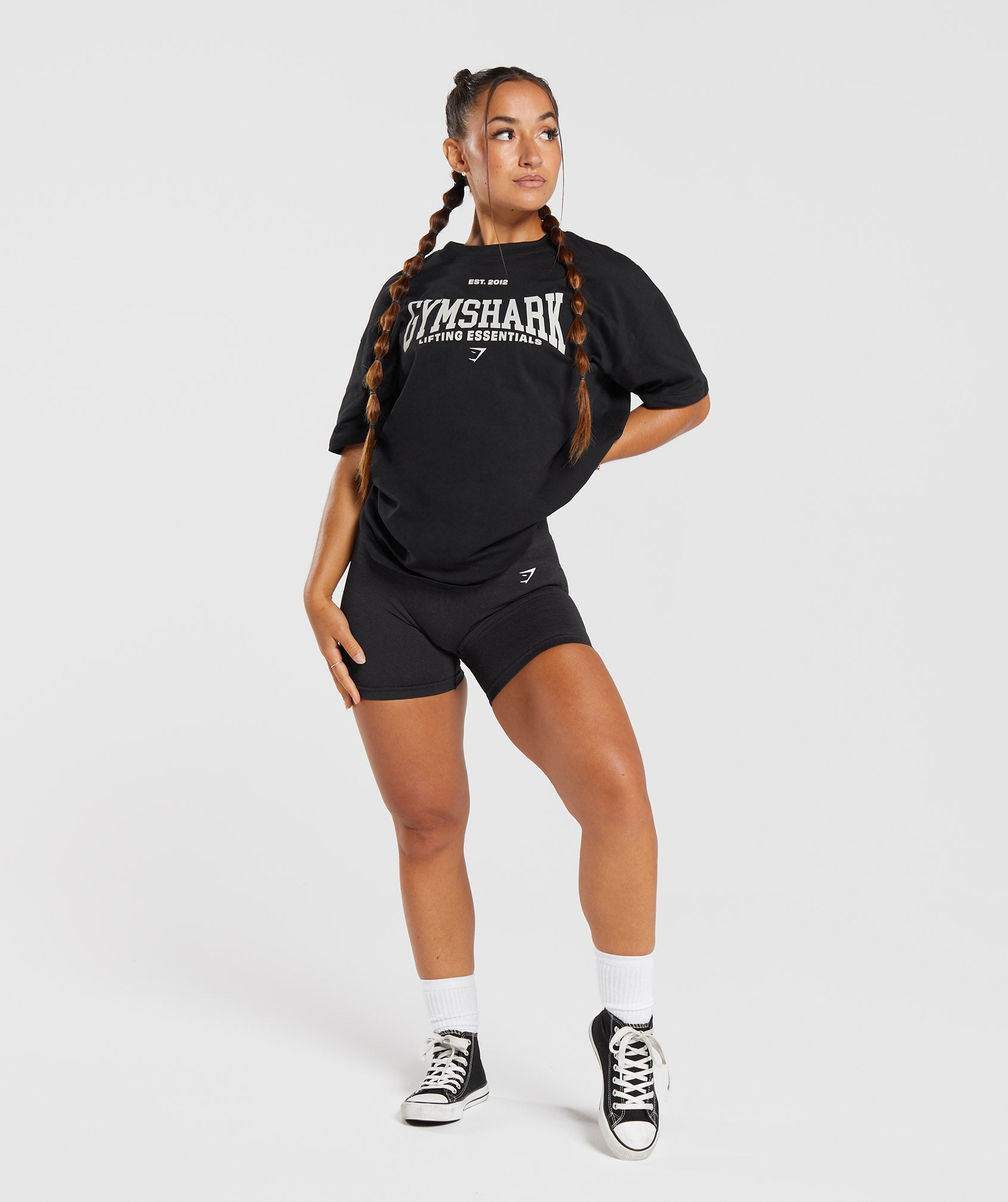 Lifting Essentials Oversized T-shirt in Black - view 4