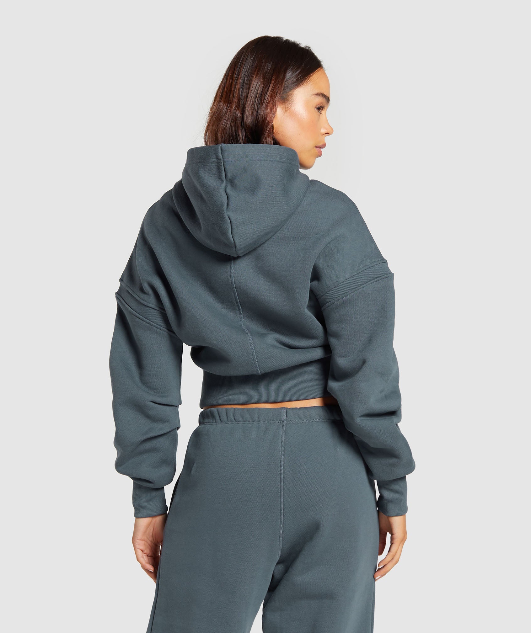 Loopback Sweat Hoodie in Titanium Blue - view 2