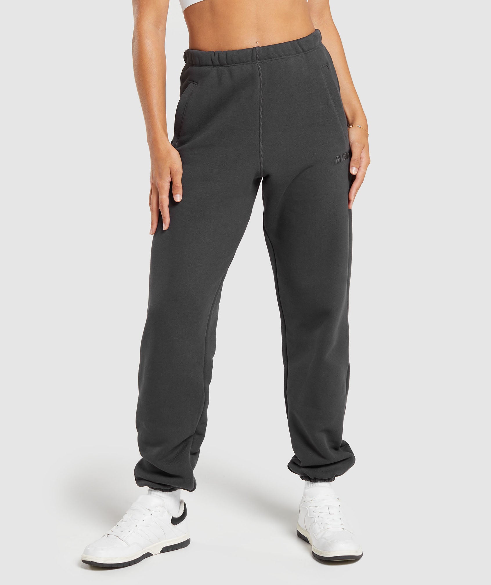 Gymshark Pause Knitwear Joggers - Cement Brown/Pebble Grey