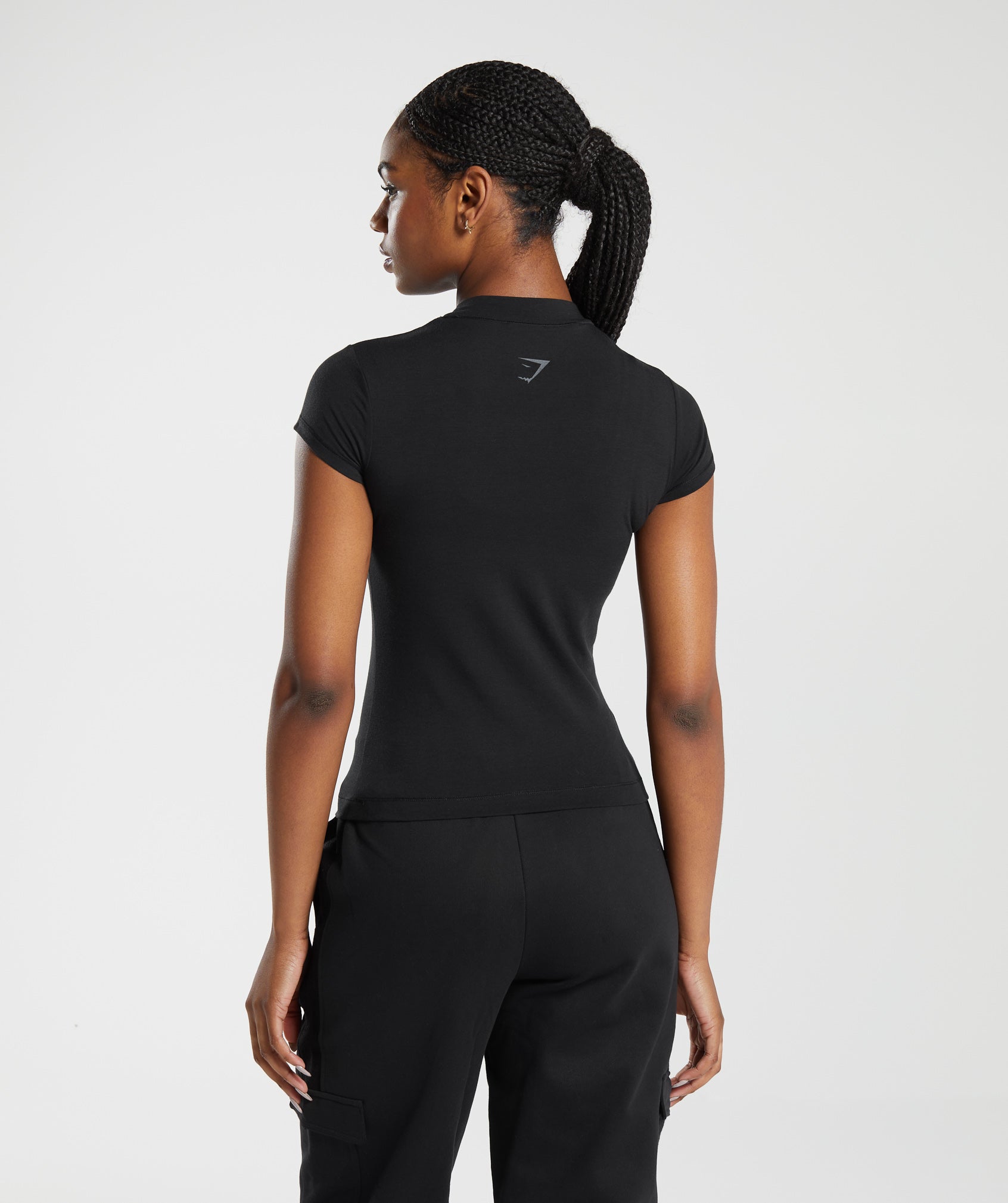 Phys Ed Graphic Body Fit T-Shirt in Black - view 3