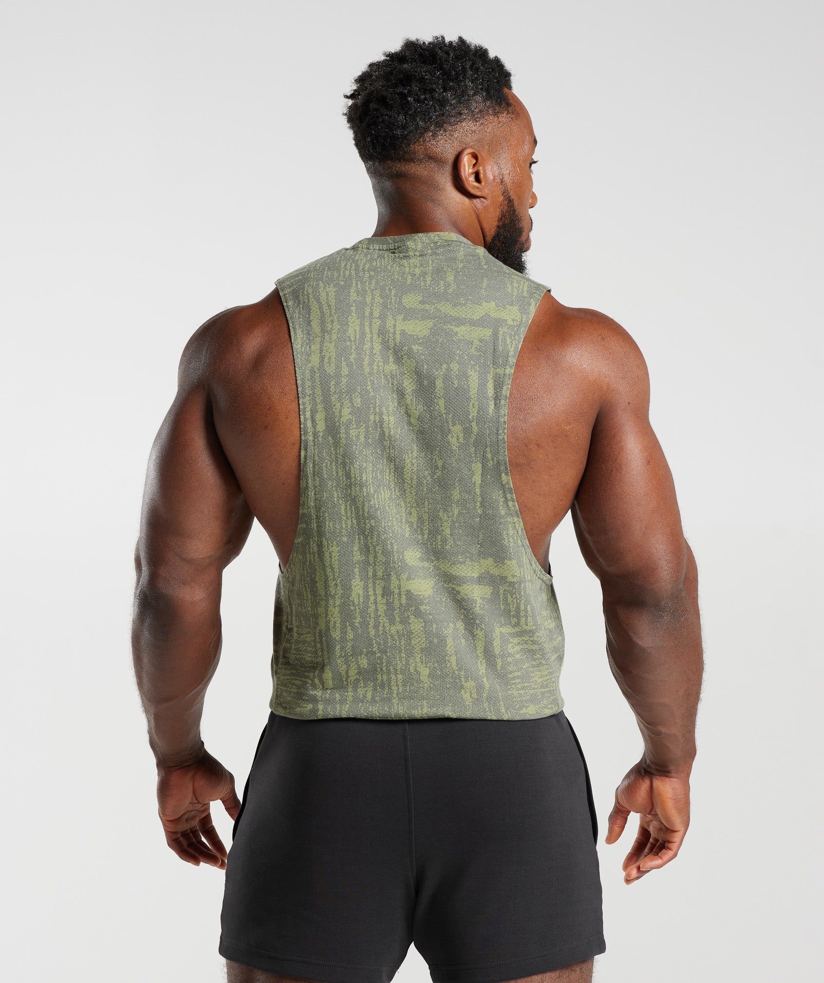 React Drop Arm Tank in Dusk Green - view 2