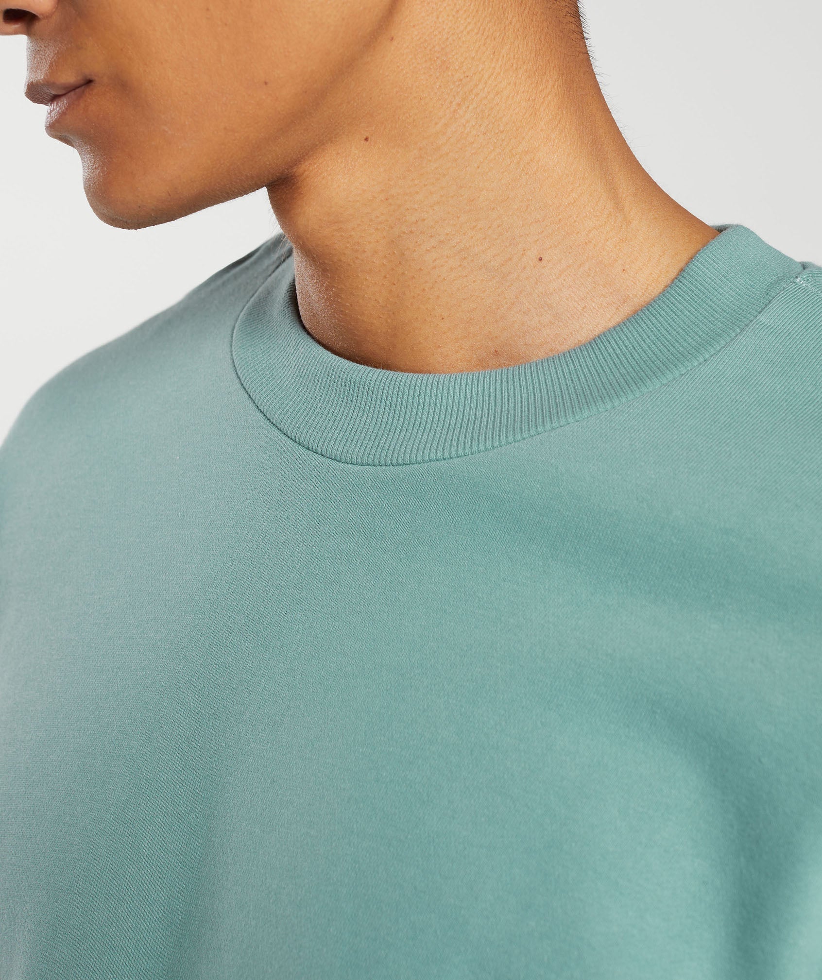 Rest Day Essential Crew in Duck Egg Blue - view 5