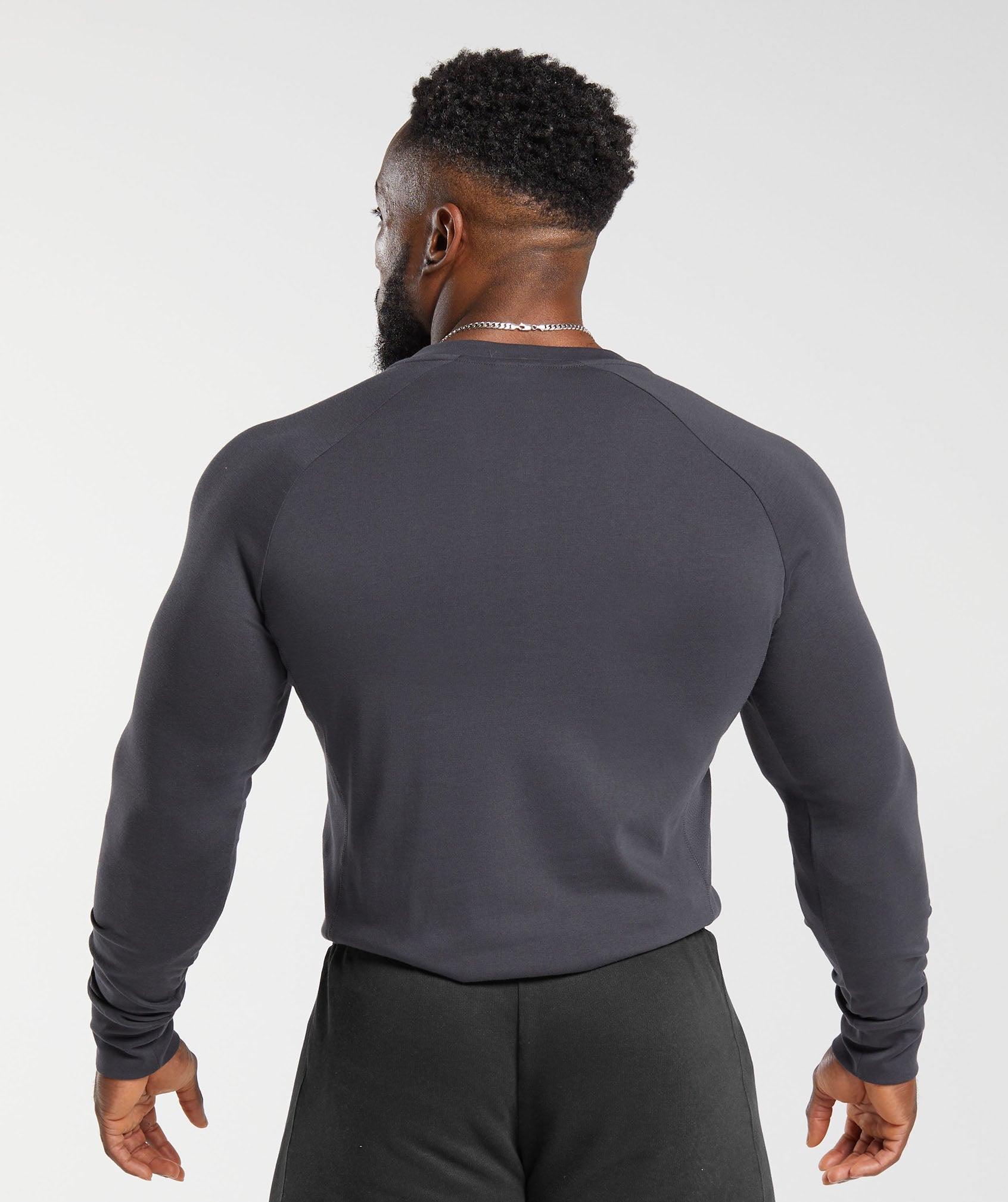 Rest Day Essentials Henley in Onyx Grey - view 3