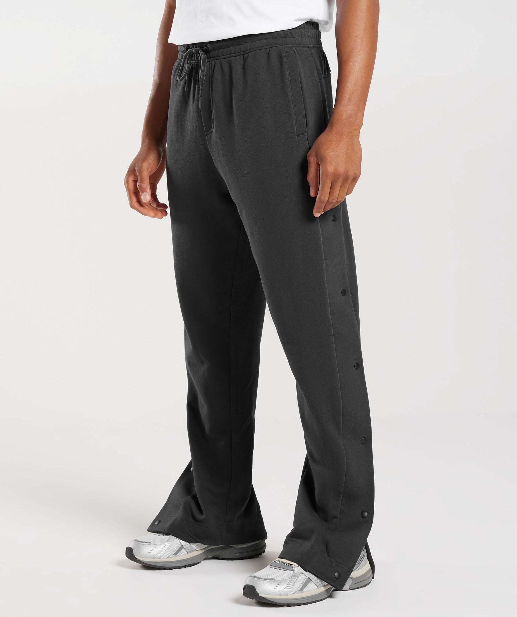 Rest Day Essentials Sweat Snap Joggers in Onyx Grey - view 3
