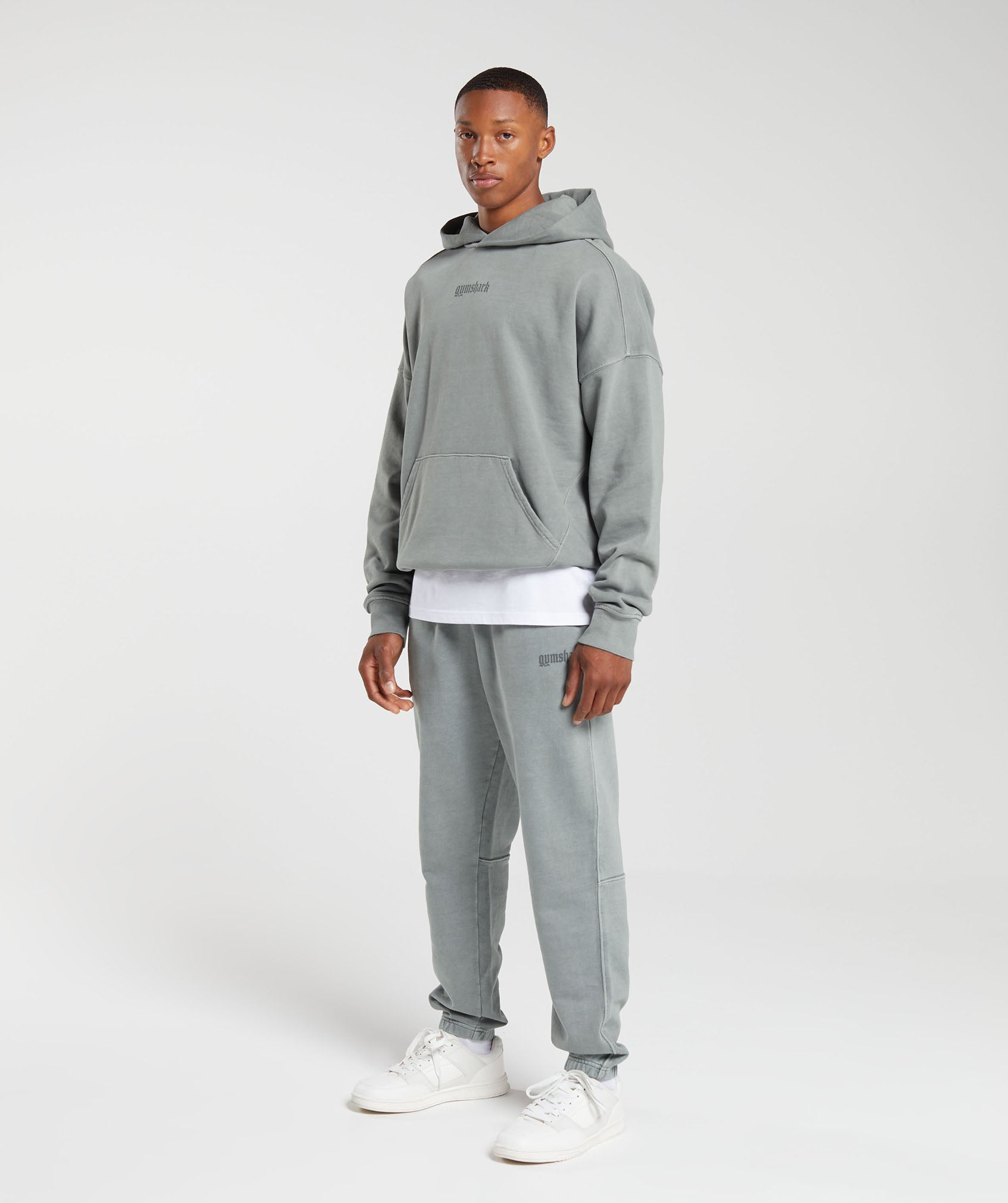 Heavyweight Joggers in Smokey Grey - view 4