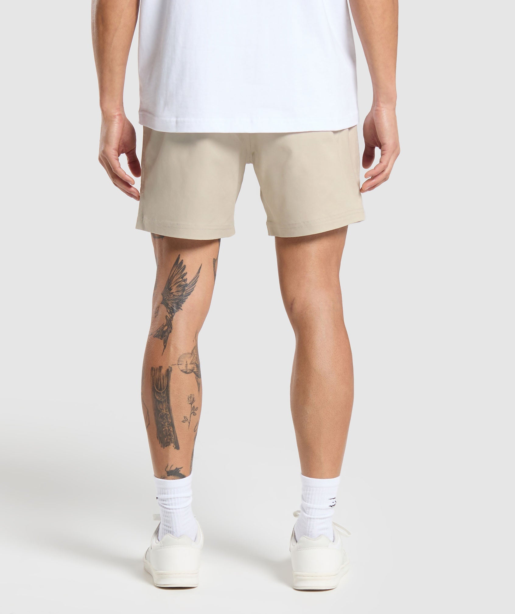 Rest Day Woven Shorts in Pebble Grey - view 2