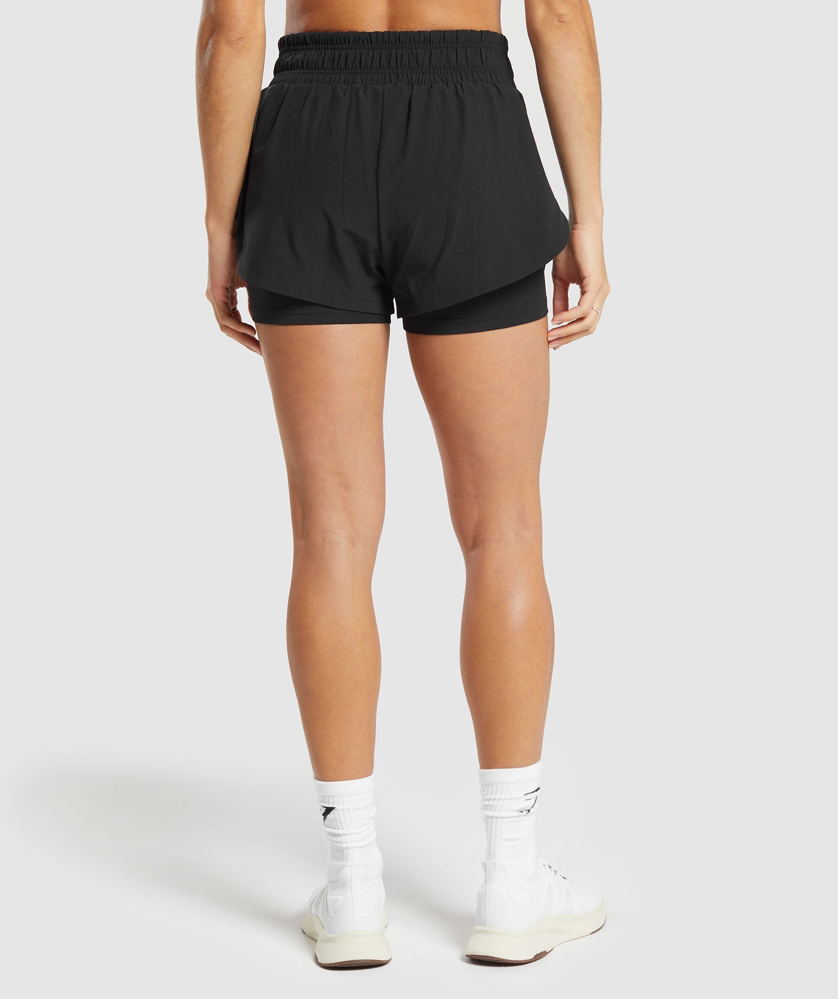 Running 2 In 1 Shorts- Black in null - view 2