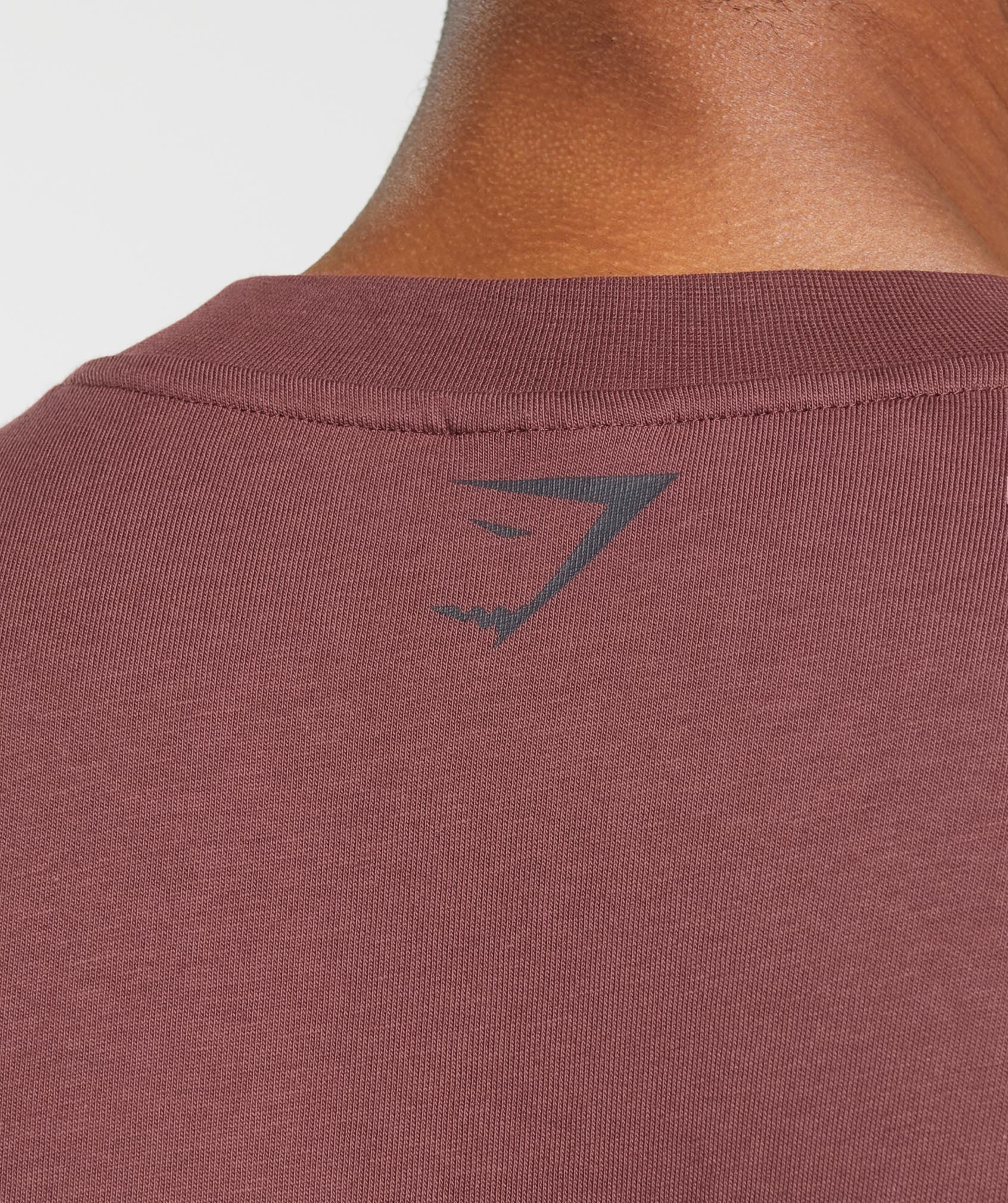 Conditioning Graphic T-Shirt in Burgundy Brown - view 5