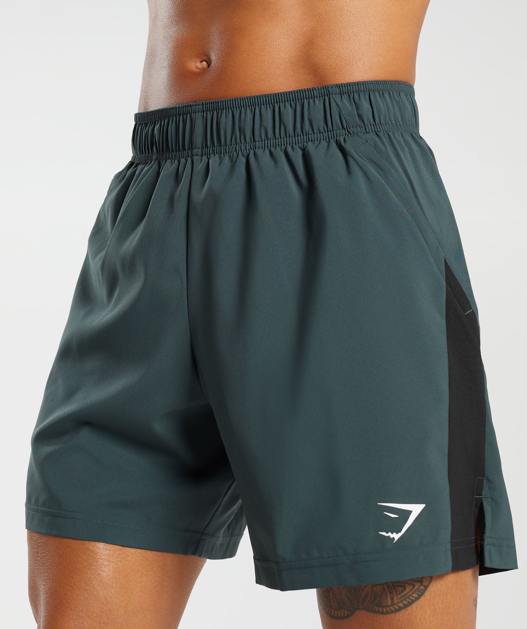 Sport  7" Shorts in Fog Green/Black - view 6