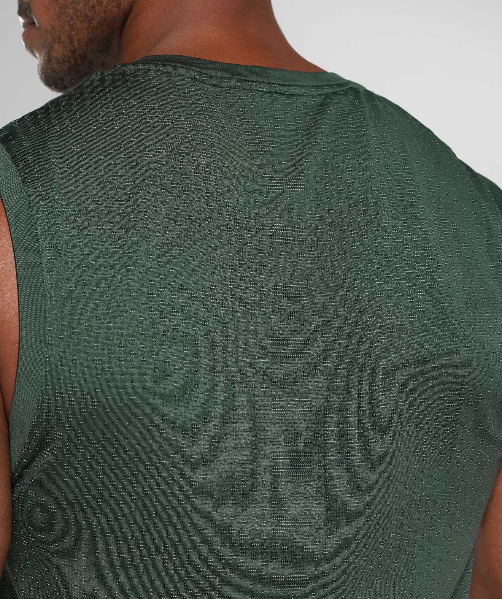 Sport Seamless Tank in Fog Green/Black - view 5