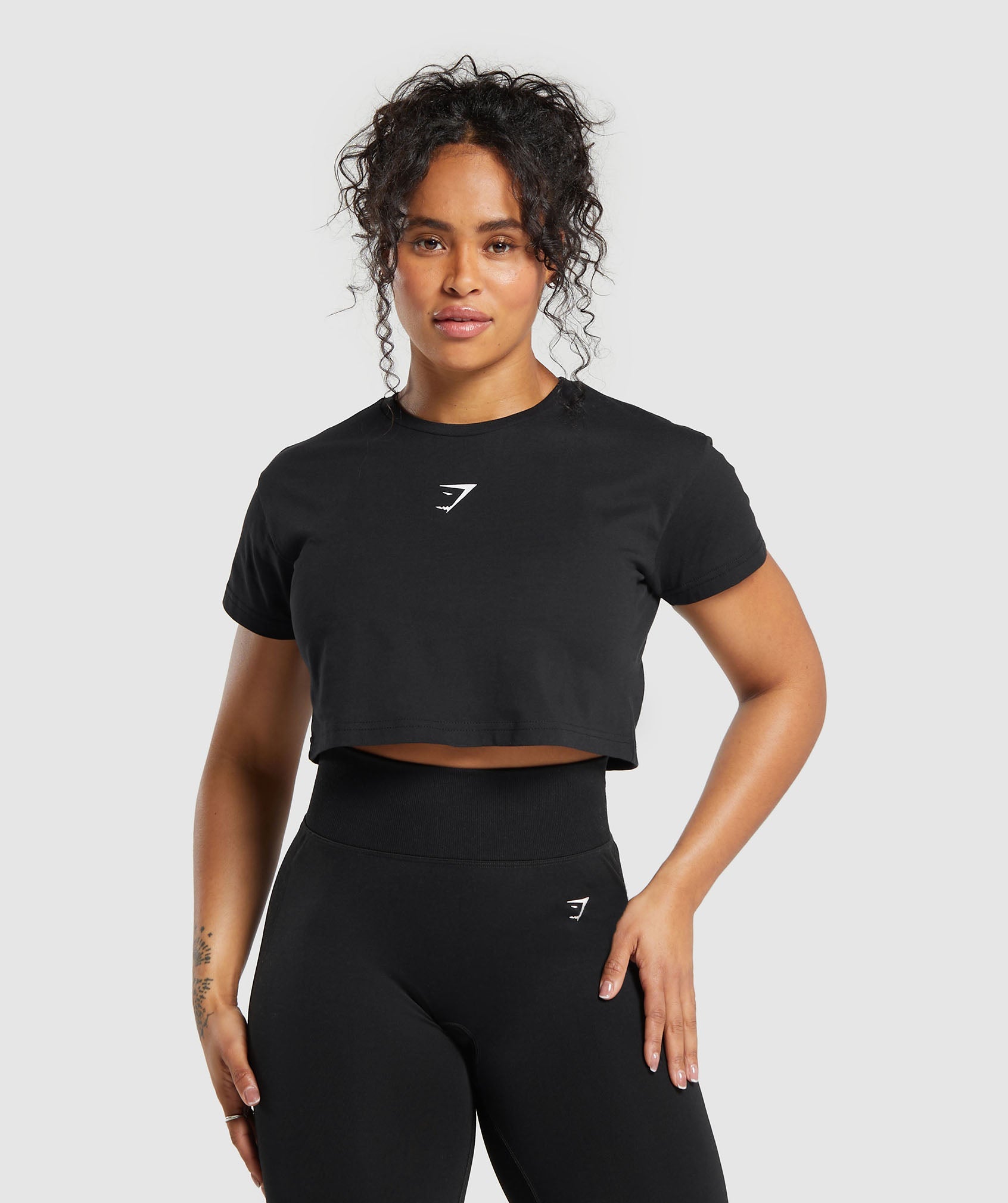 Strength & Conditioning Crop Top in Black - view 2