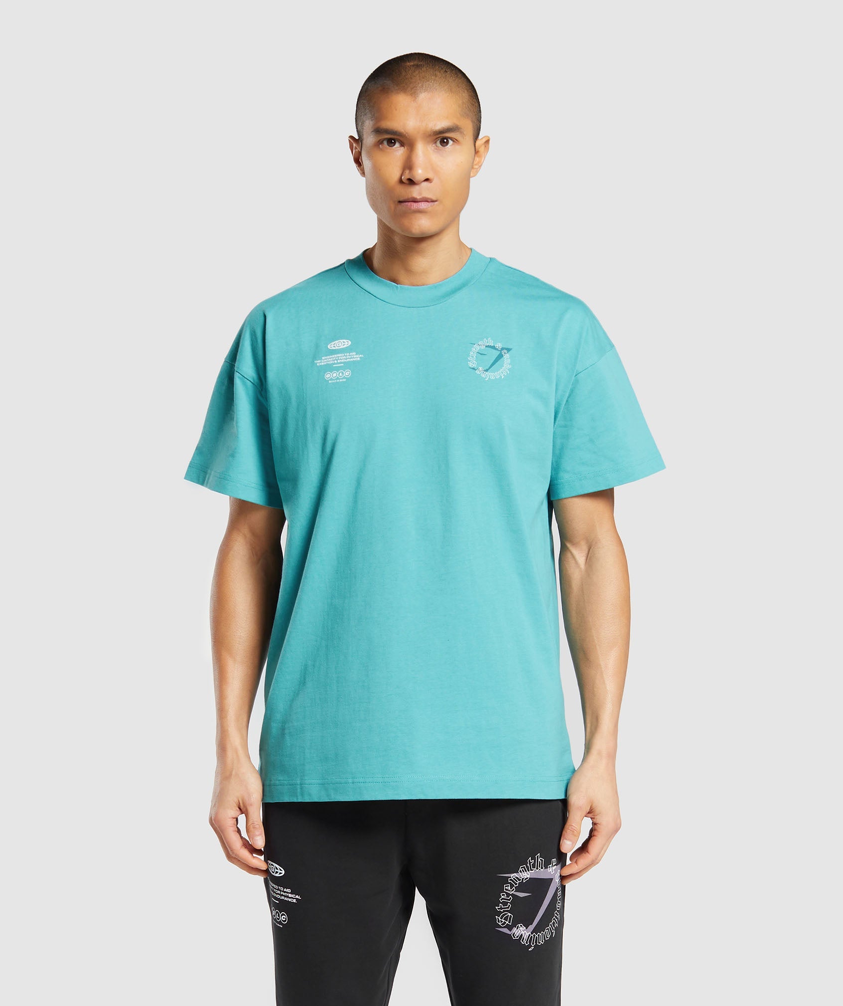 Strength and Conditioning T-Shirt in Artificial Teal - view 2
