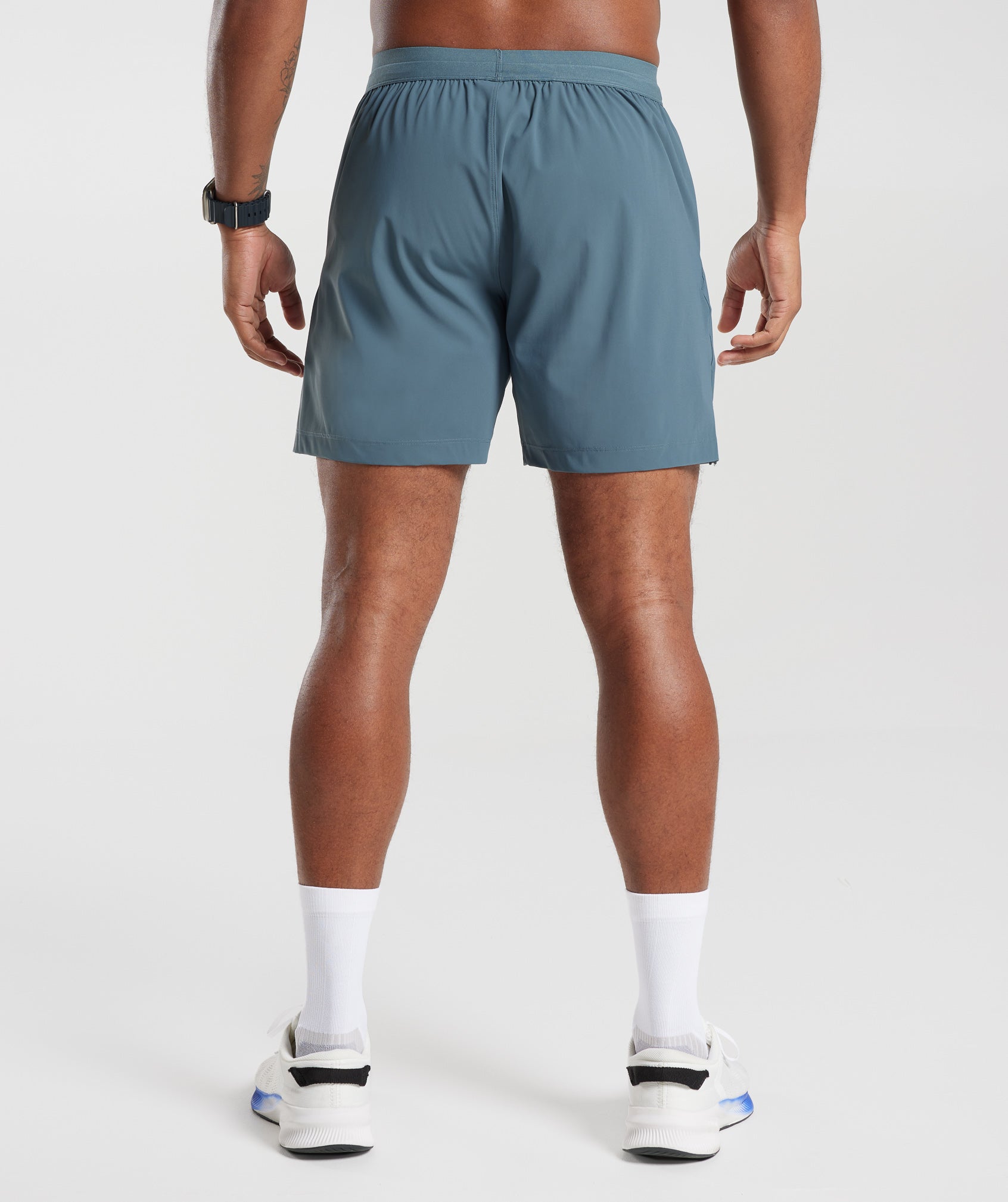 Studio 6" Shorts in Denim Teal - view 2