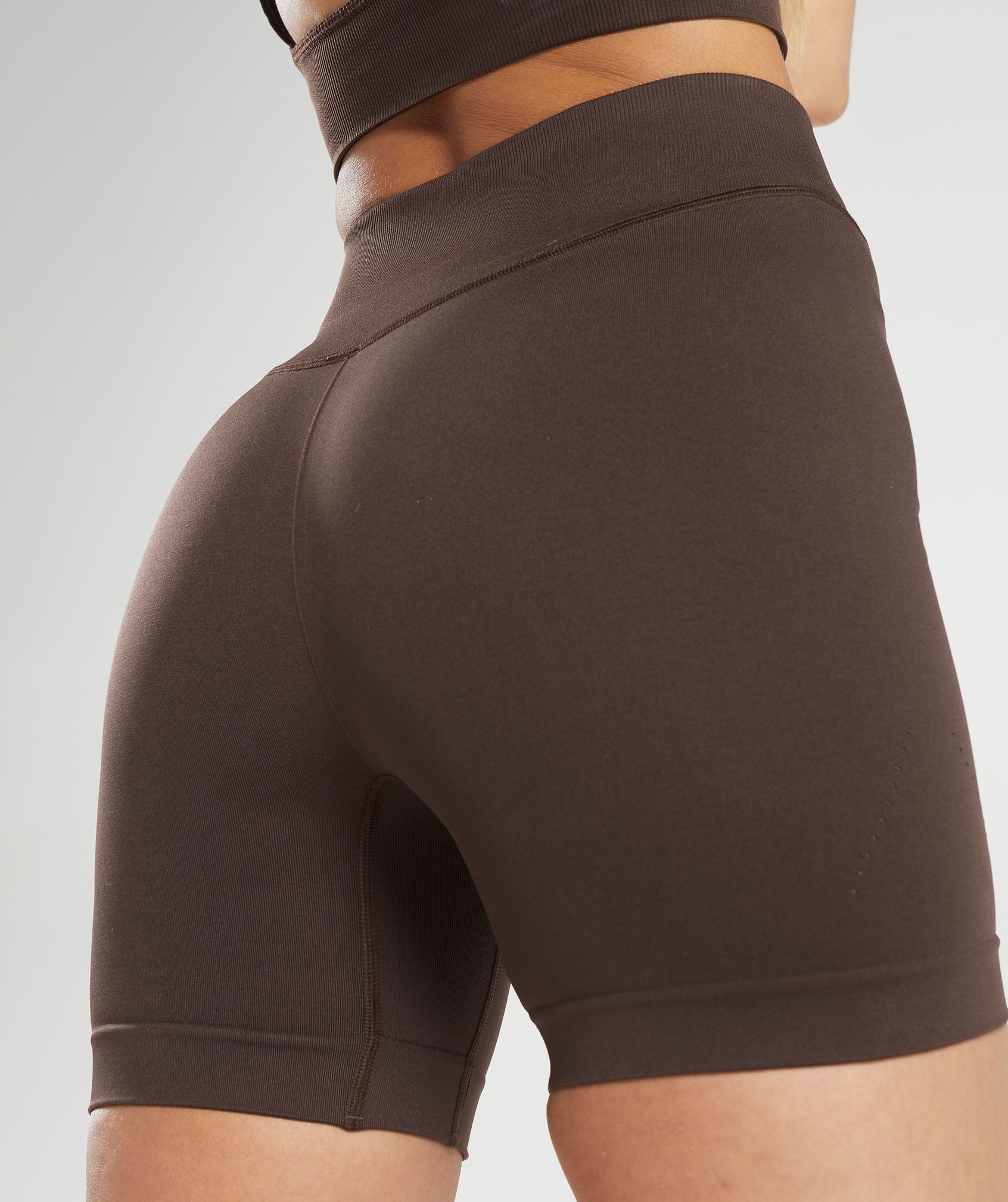 Sweat Seamless Shorts in Shadow Brown - view 6