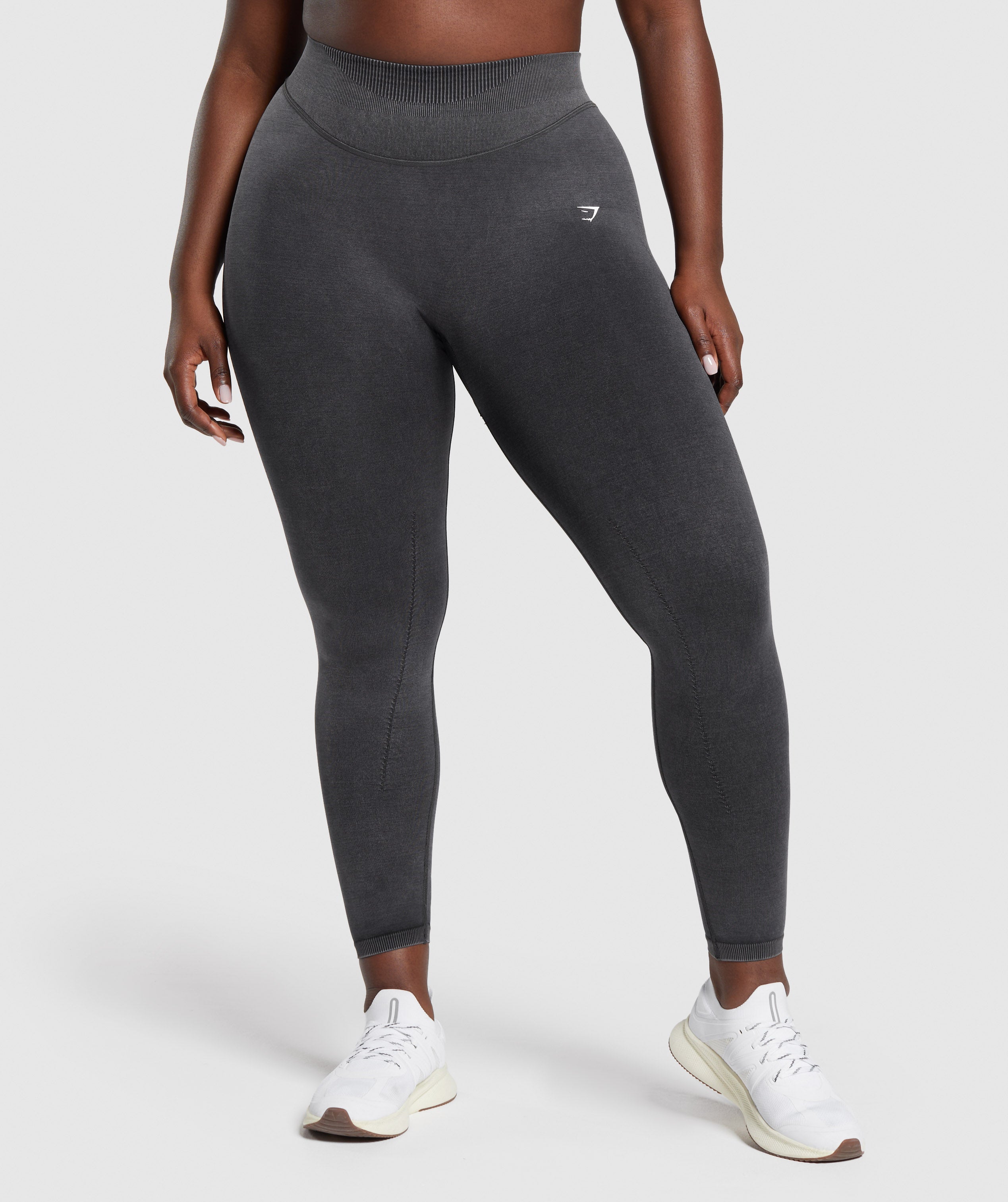 Sweat Seamless Washed Leggings in Black - view 3