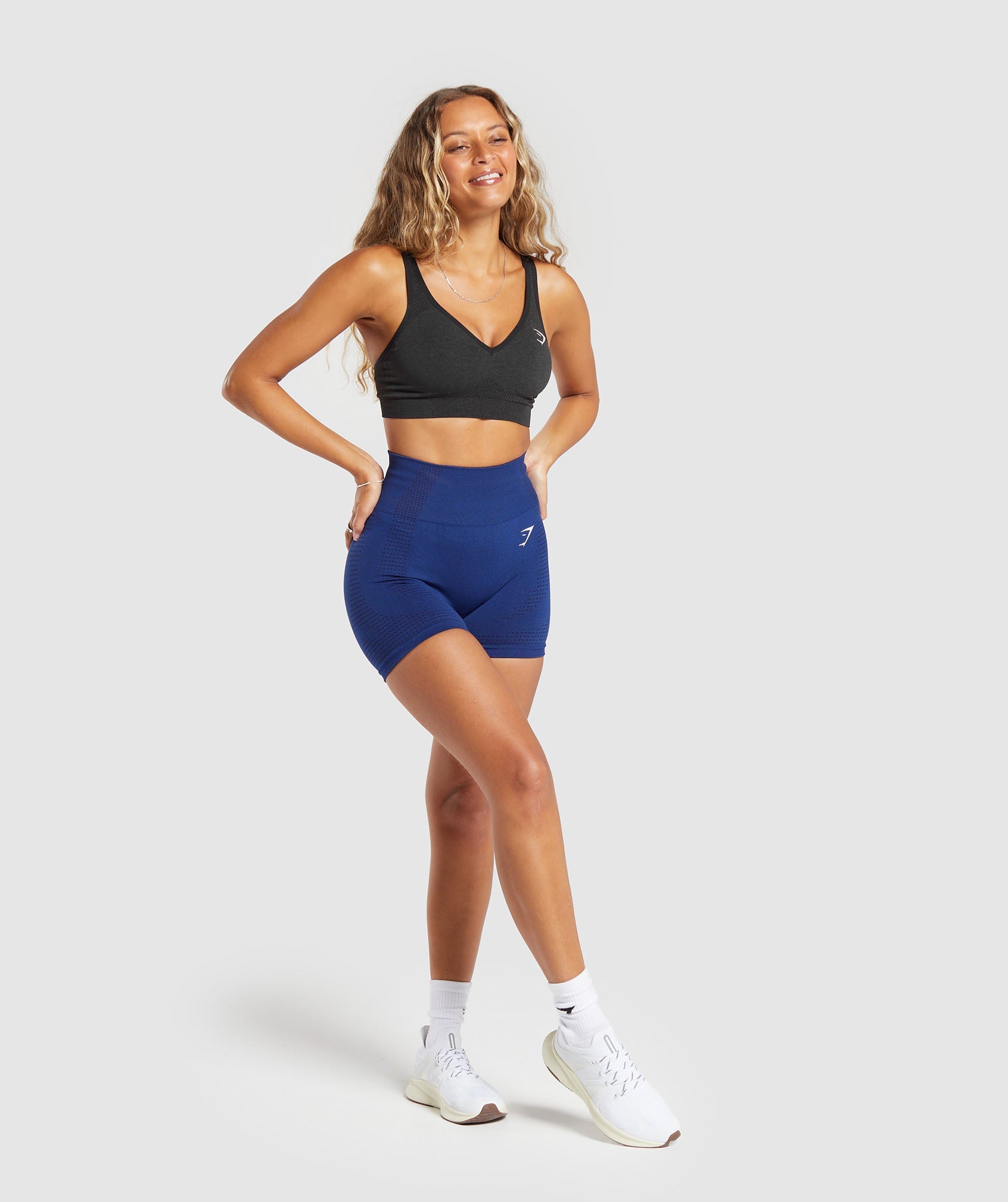 Vital Seamless 2.0 Shorts in Stellar Blue Marl - view 4