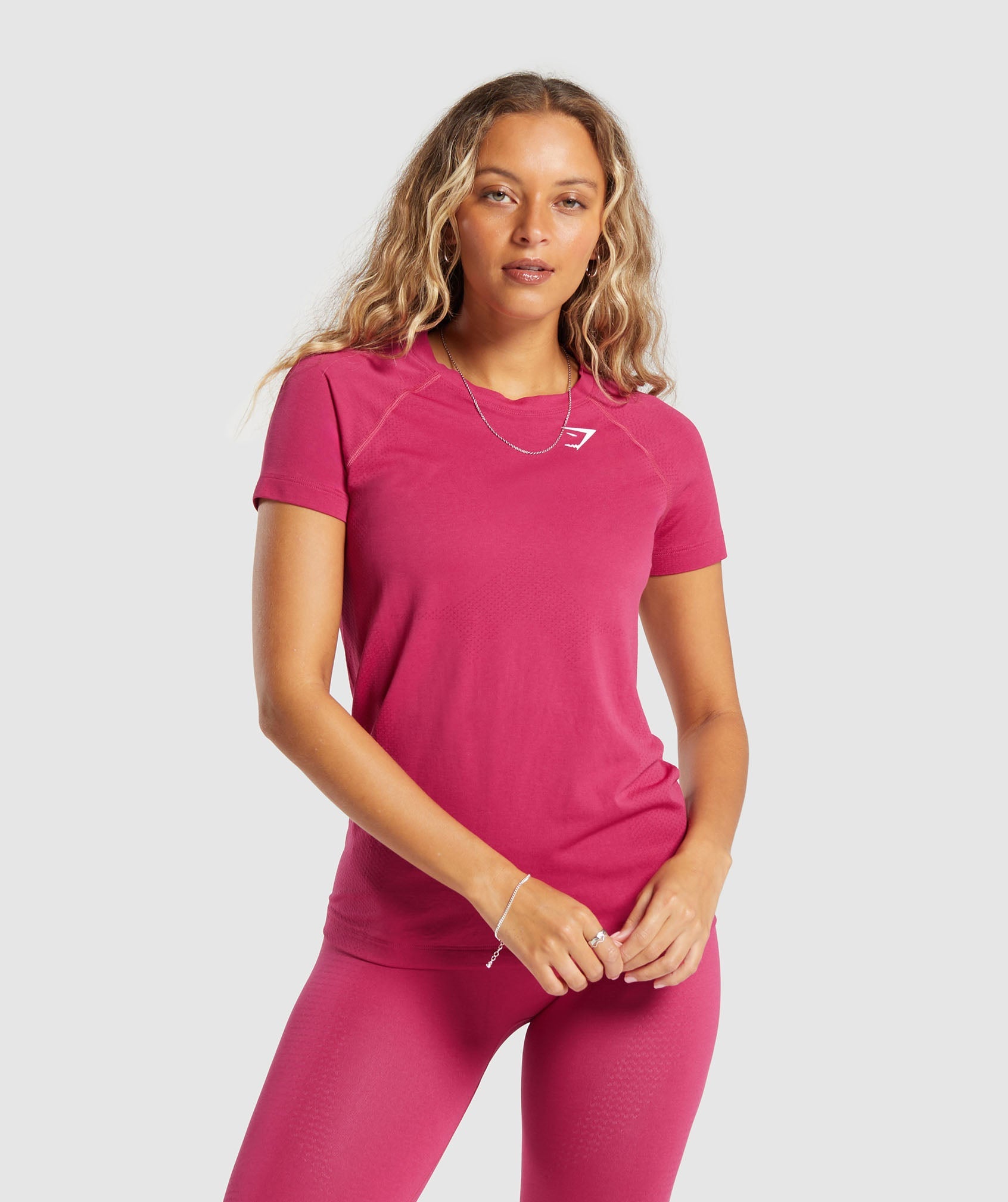 Vital Seamless  2.0 Light T Shirt in Vintage Pink/Marl is niet op voorraad