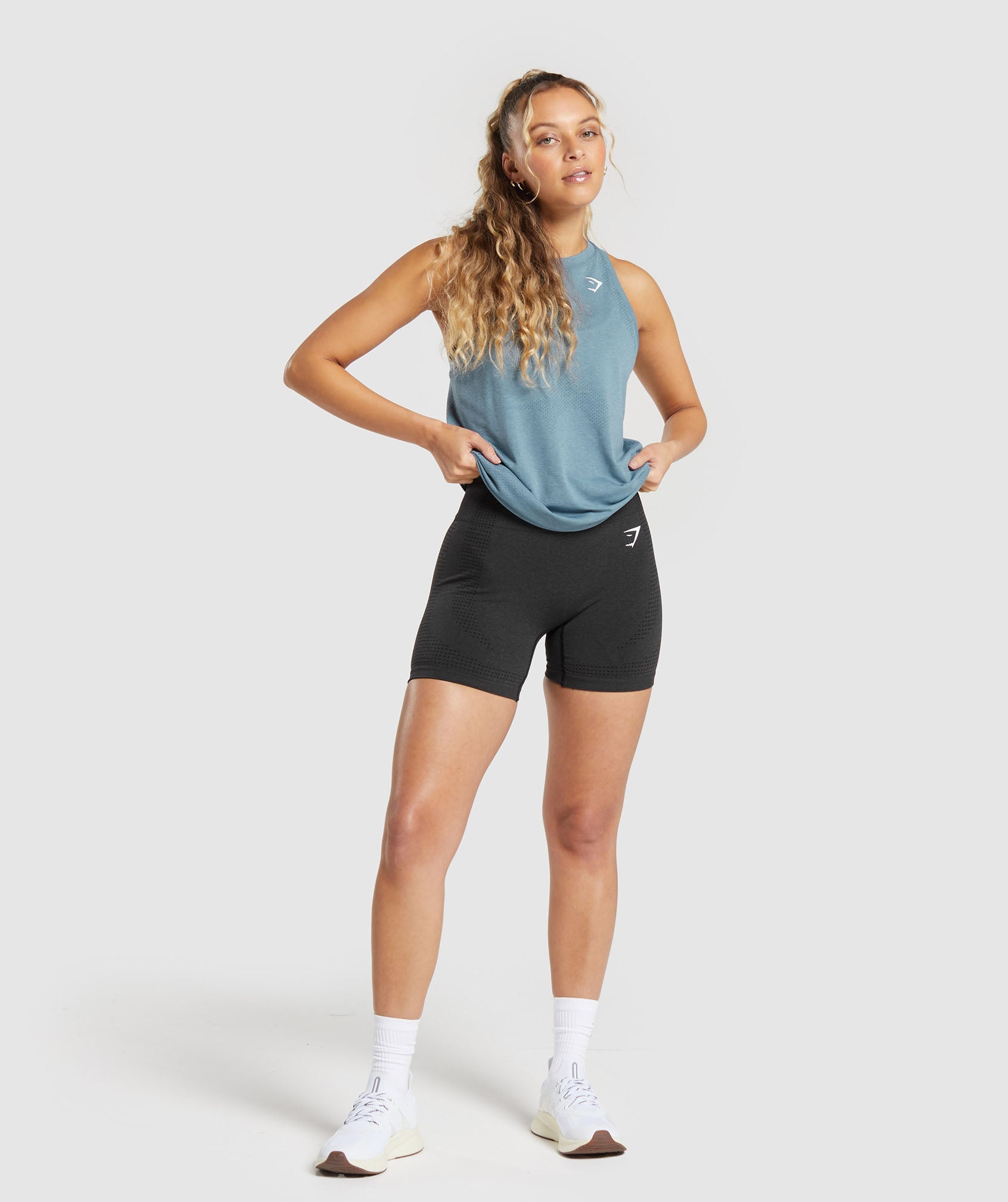 Vital Seamless 2.0 Light Tank in Faded Blue Marl - view 4