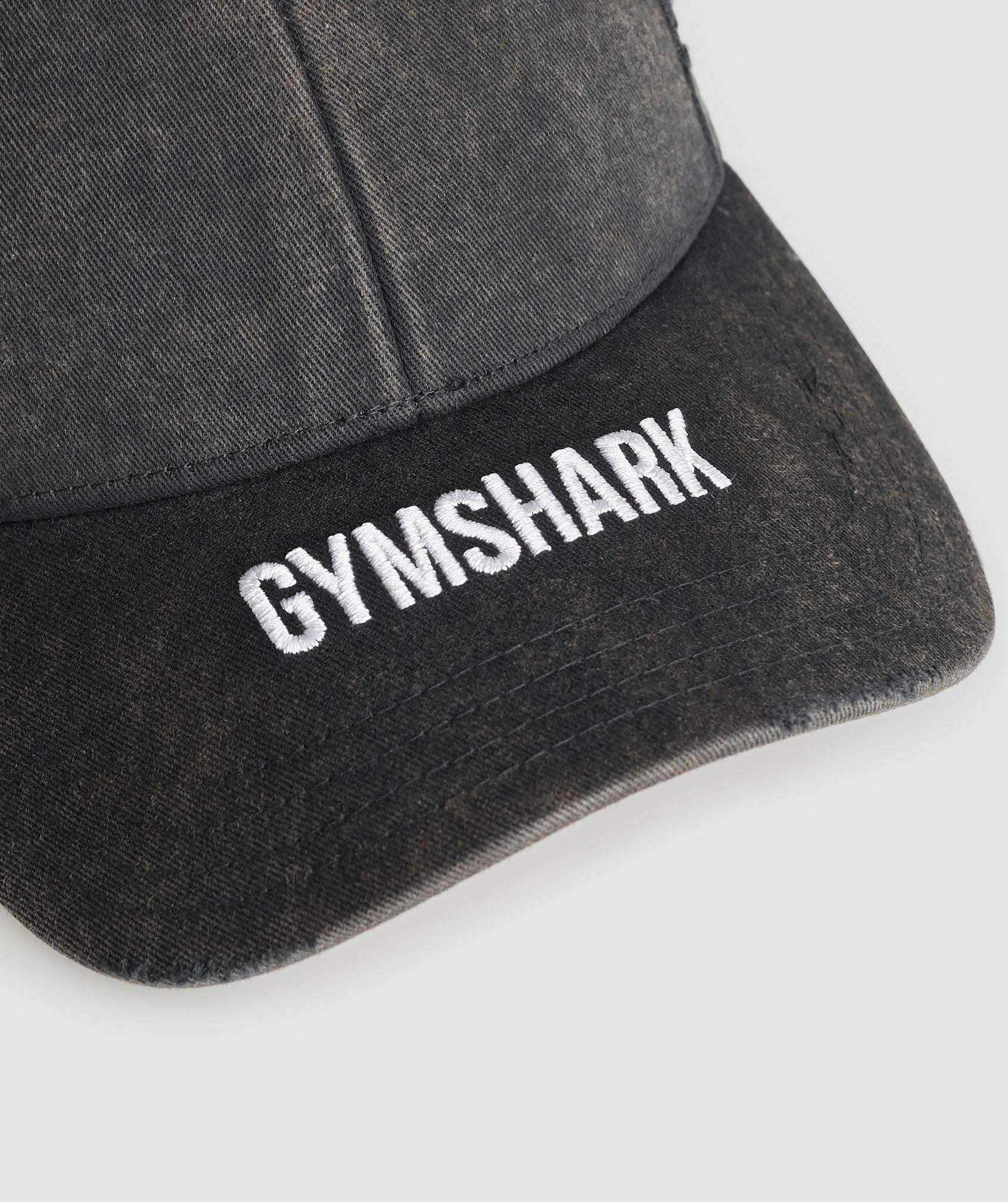 Washed Cap in Black - view 3