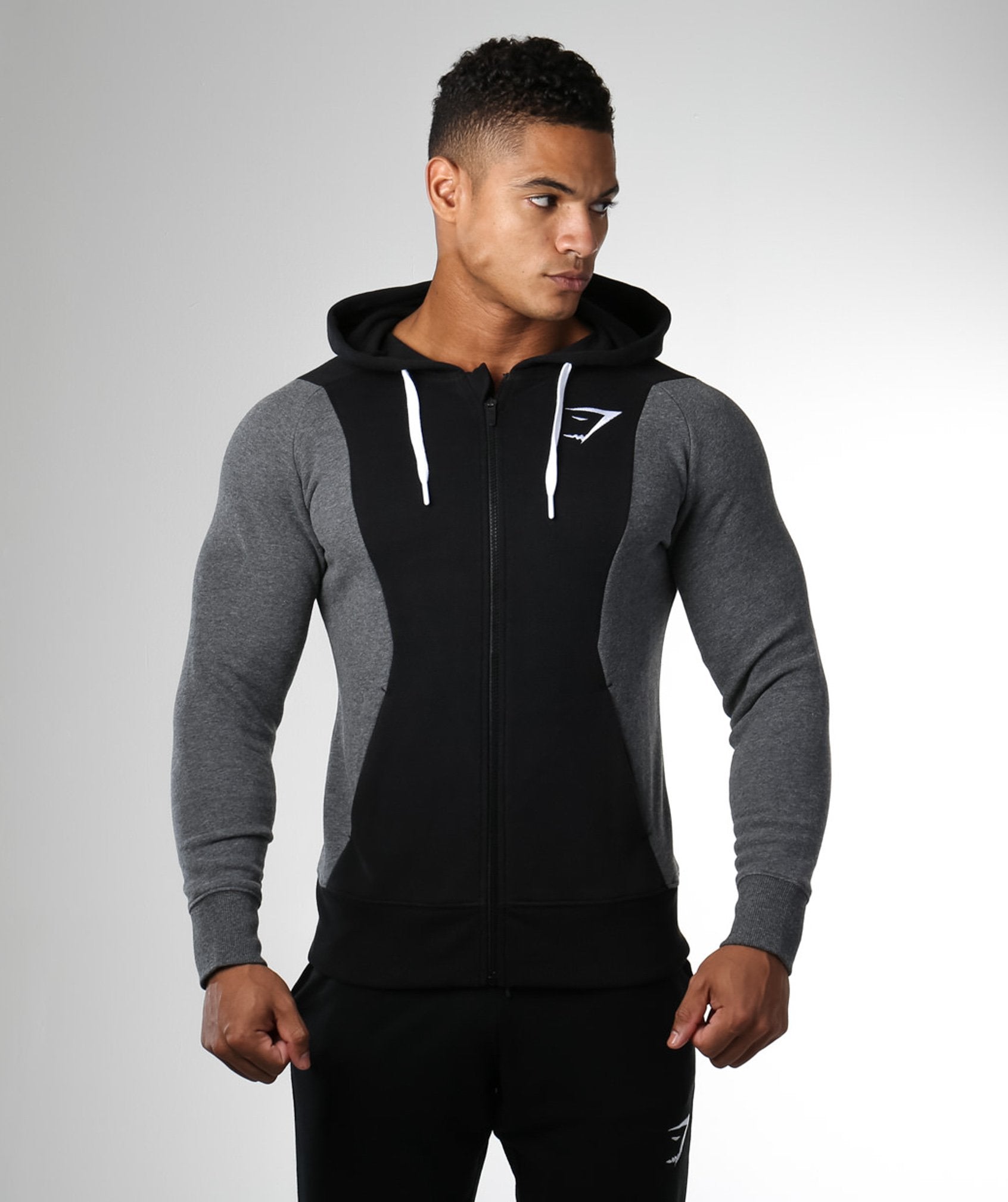 Carbon Hoodie in Black/Charcoal - view 1